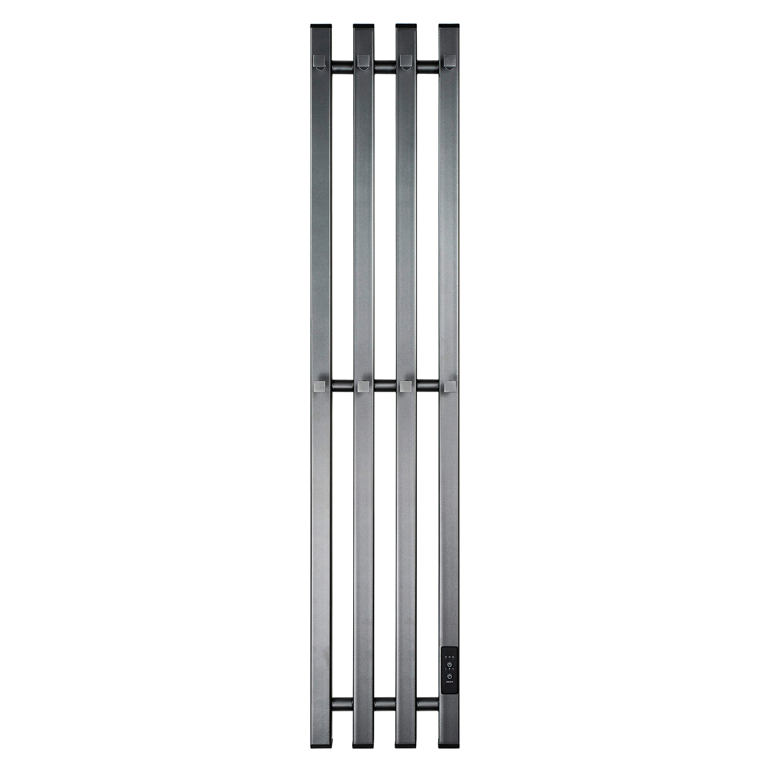 Изображение товара Полотенцесушитель электрический Primoclima Sol Q E Graphite 210x1000 мм 105 Вт с терморегулятором I-образный цвет графитовый