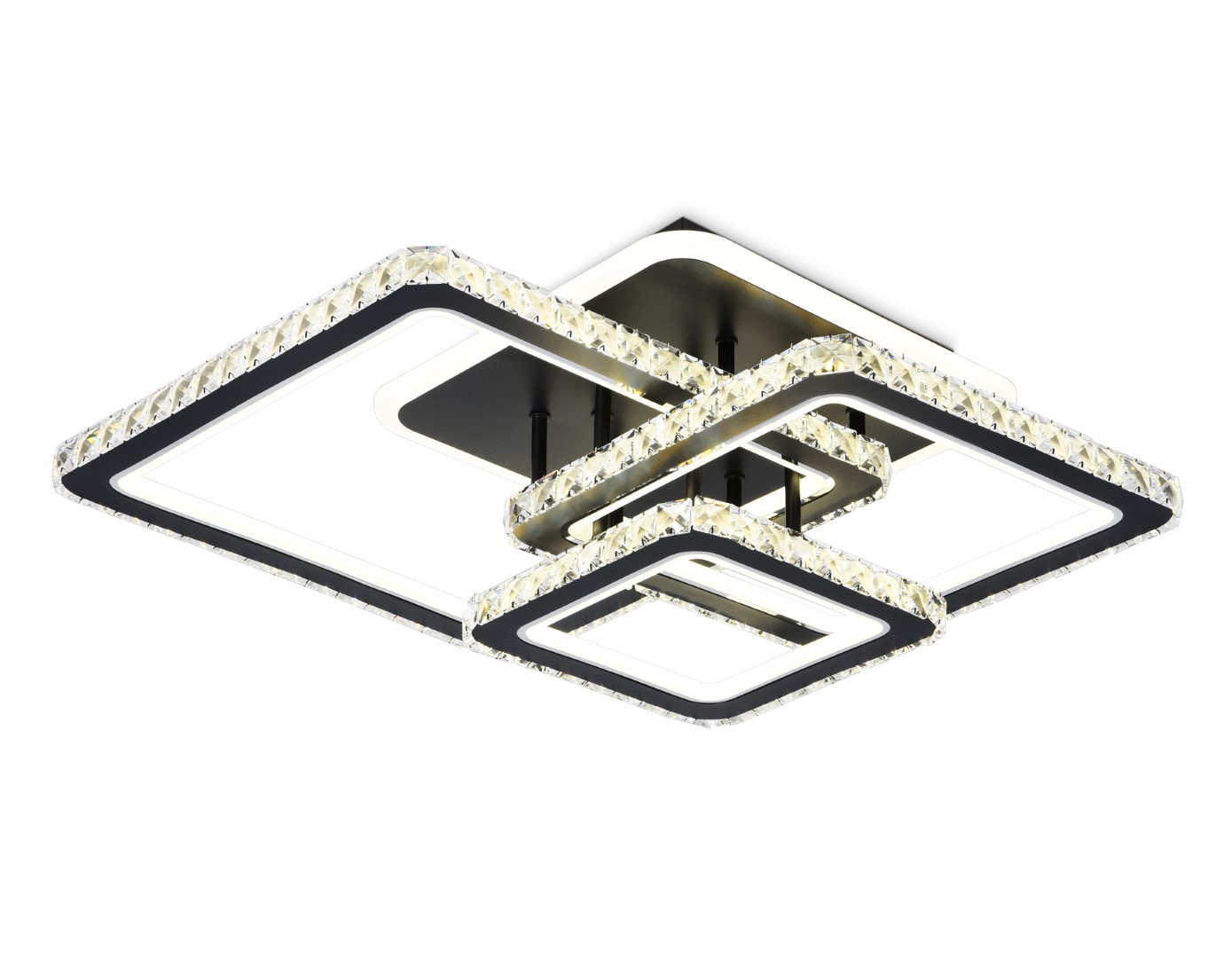 Изображение товара Потолочная светодиодная люстра Ambrella light FA1733 с пультом управления 23 м² черный