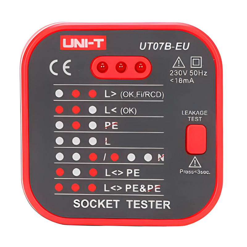 Изображение товара Электрический тестер UNI-T UT07B-EU для проверки розеток