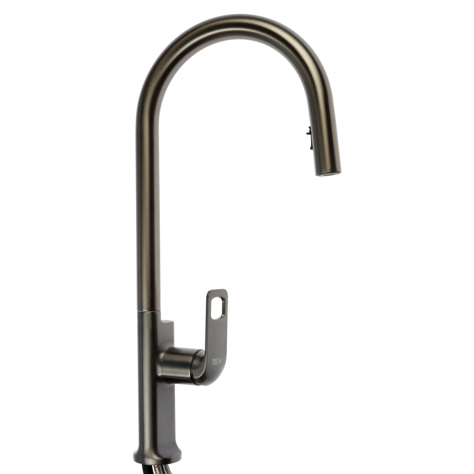Изображение товара Смеситель для кухни Zein 9932093 поворотный излив 56 см цвет графит