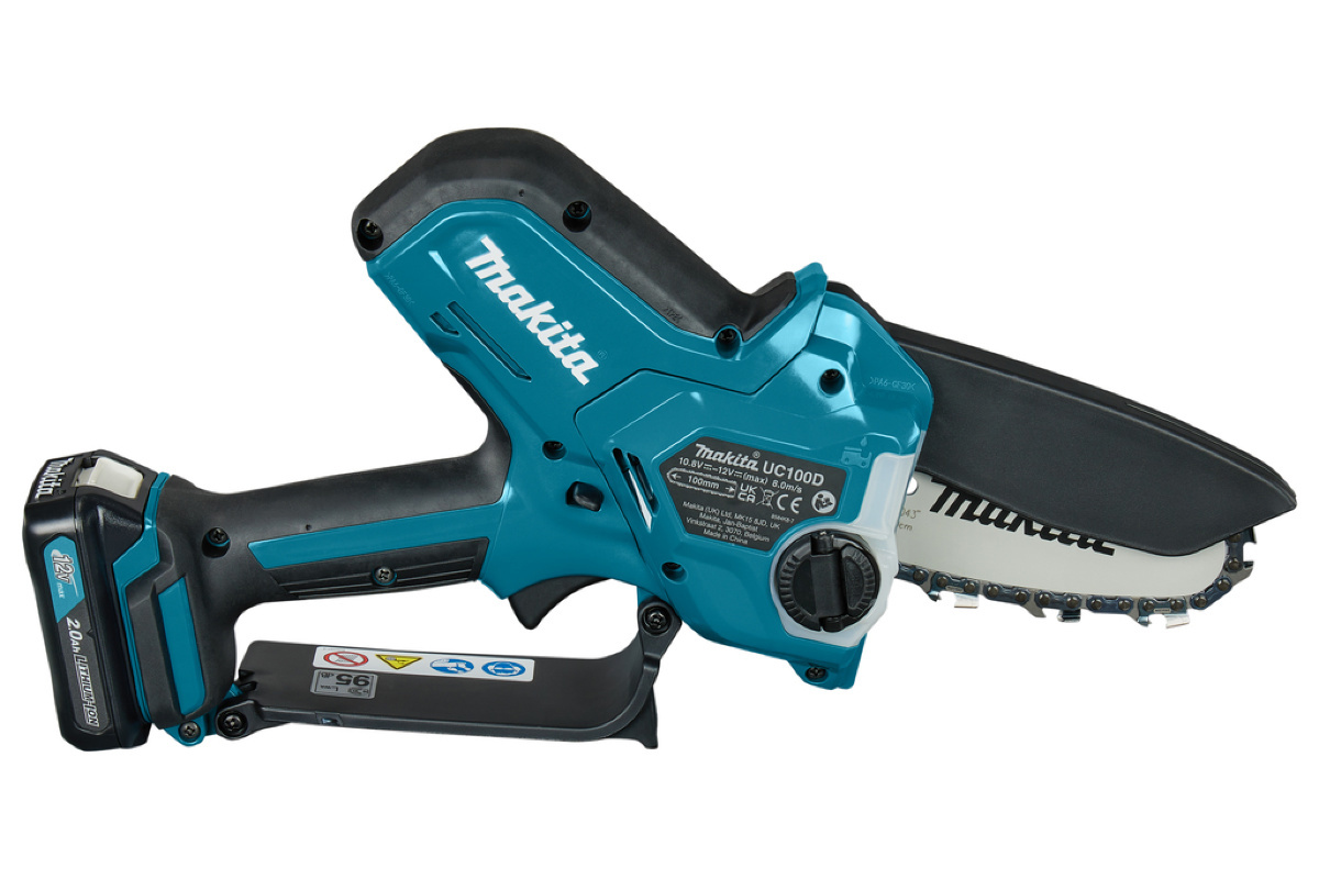 Изображение товара Пила аккумуляторная бесщёточная Makita Uc100dwa 12 В шина 10 см 1x2 Ач АКБ и ЗУ в комплекте