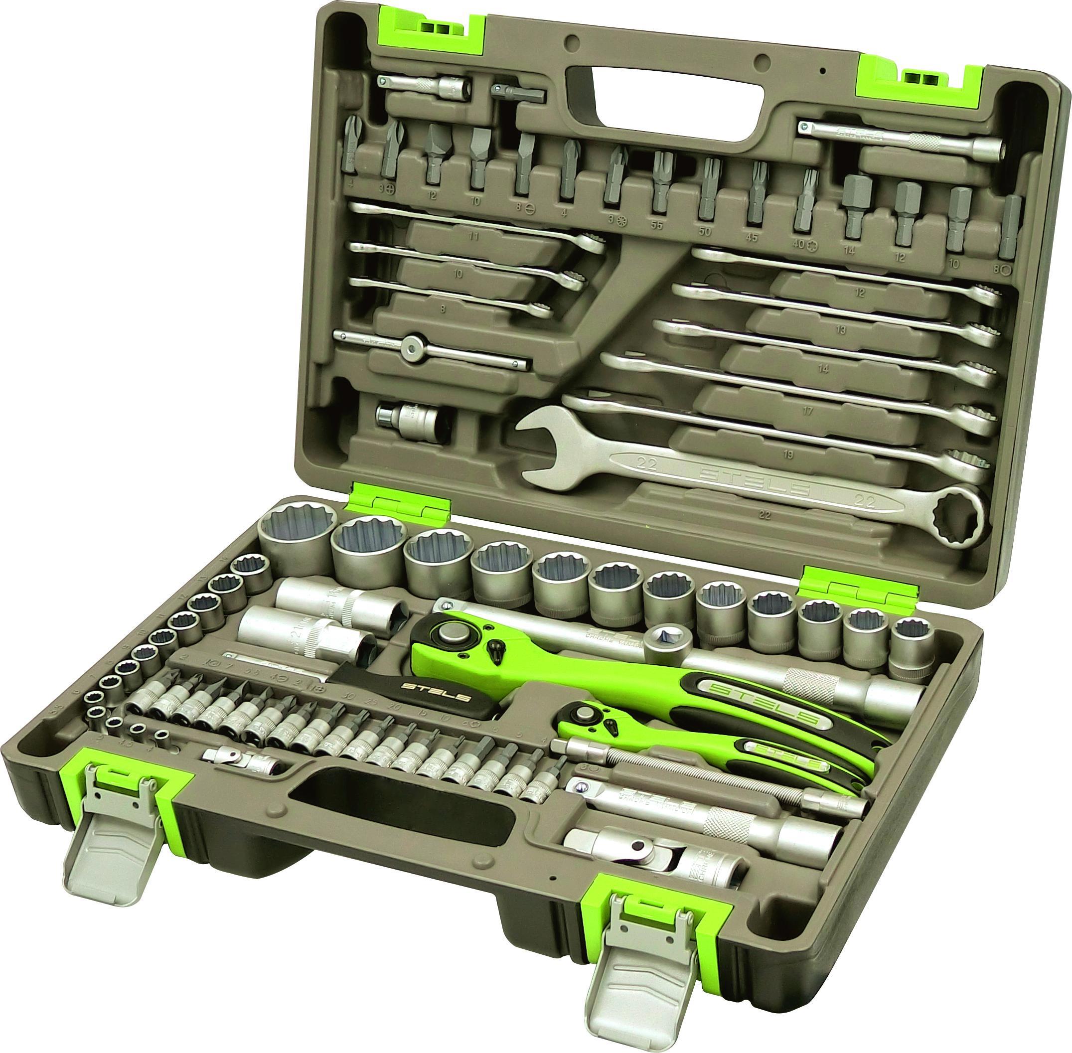 Изображение товара Набор инструментов Stels 14117, 82 предмета