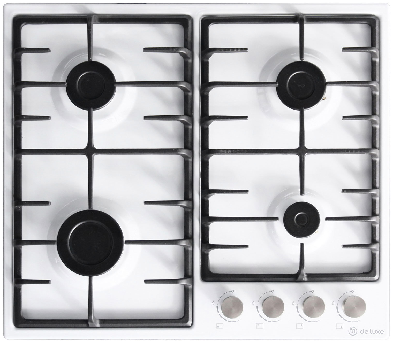 Изображение товара Газовая варочная панель De Luxe 6040.00Г 001 59 см 4 конфорки цвет белый