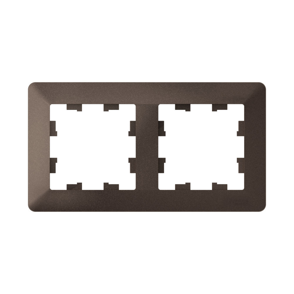 Изображение товара Рамка для розеток и выключателей Systeme electric AtlasDesign ATN220602 2 поста цвет мокко