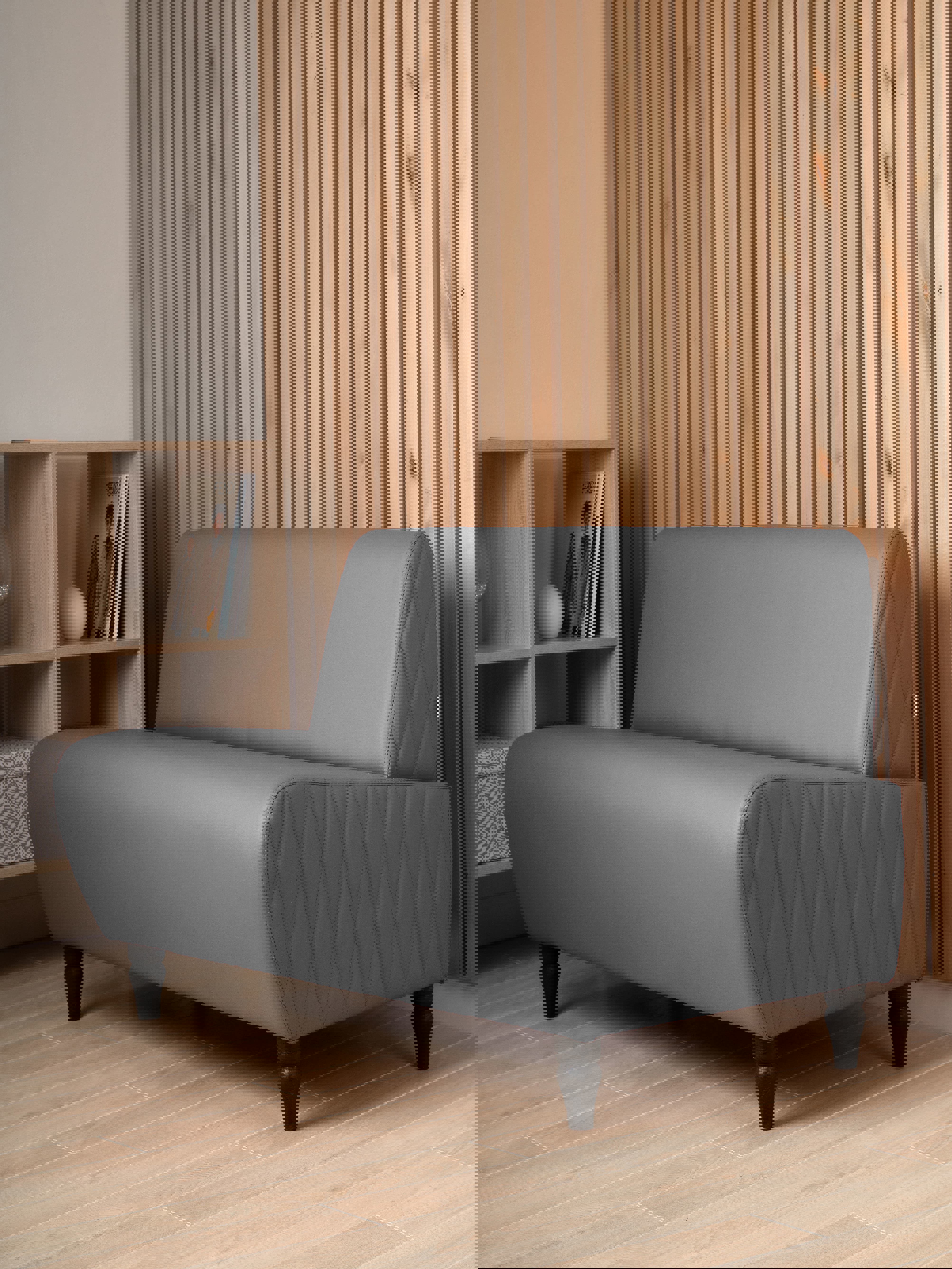 Изображение товара Компактный диван Monofix Буно Mn73_4 из искусственной кожи серый