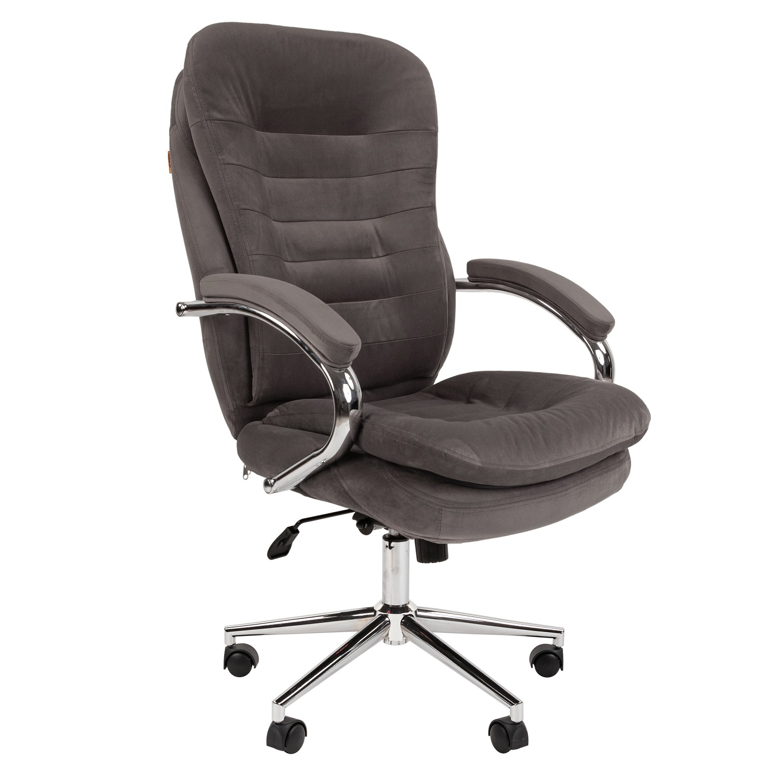 Изображение товара Офисное кресло Chairman Home 795 велюр серое регулируемое эргономичное