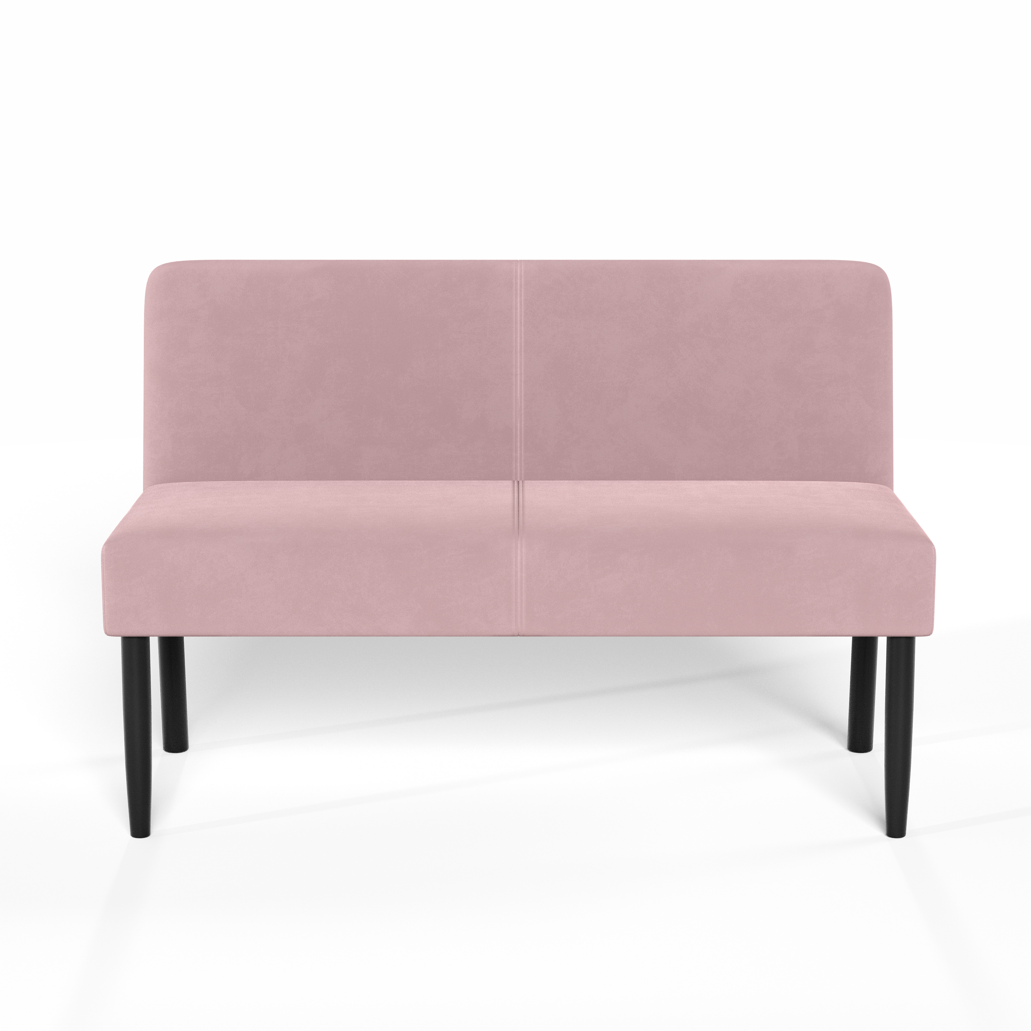 Изображение товара Диван Мюнхен из велюра цвет пыльная роза 120 см