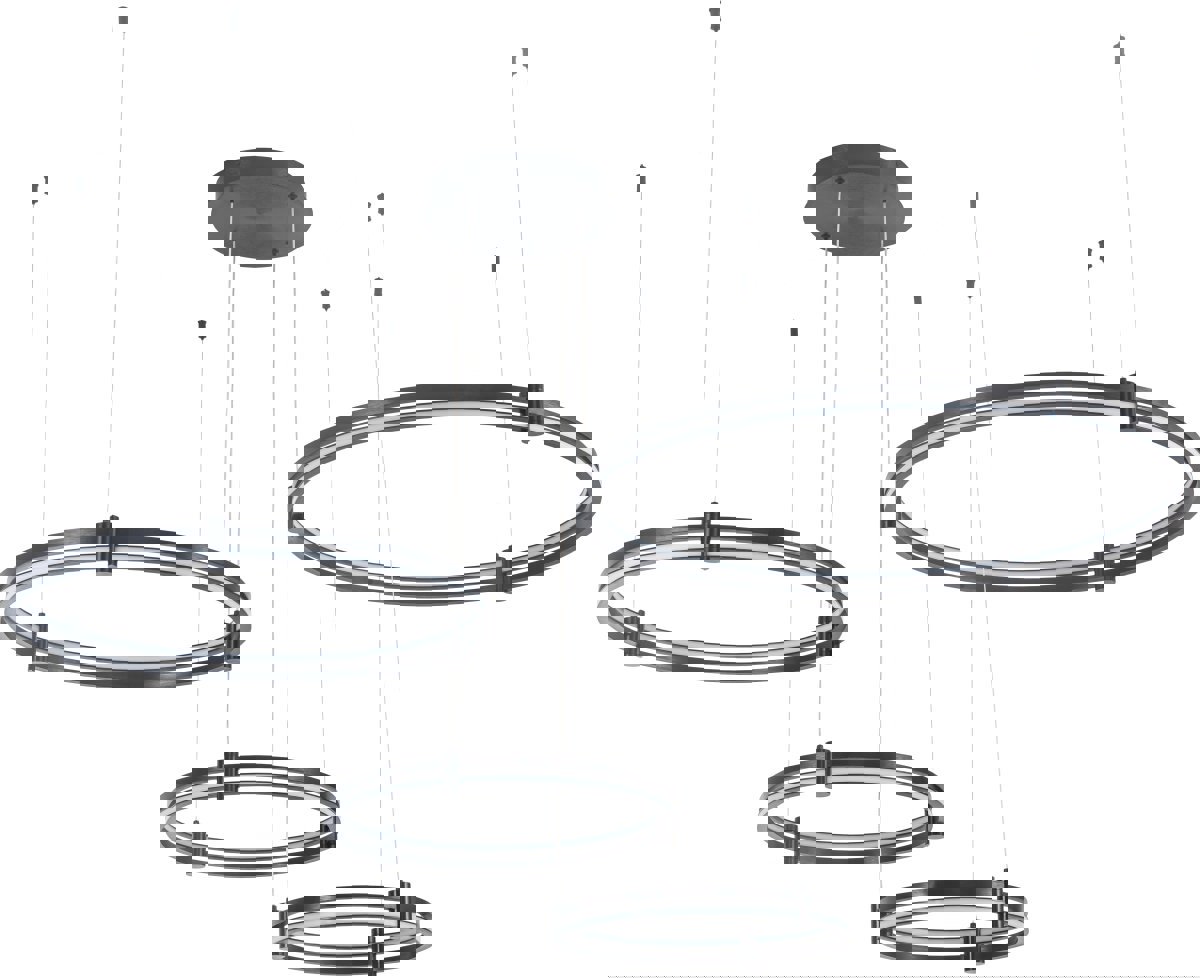 Изображение товара Подвесной светильник STILFORT Tooring с пультом 24 м² регулируемый белый черный
