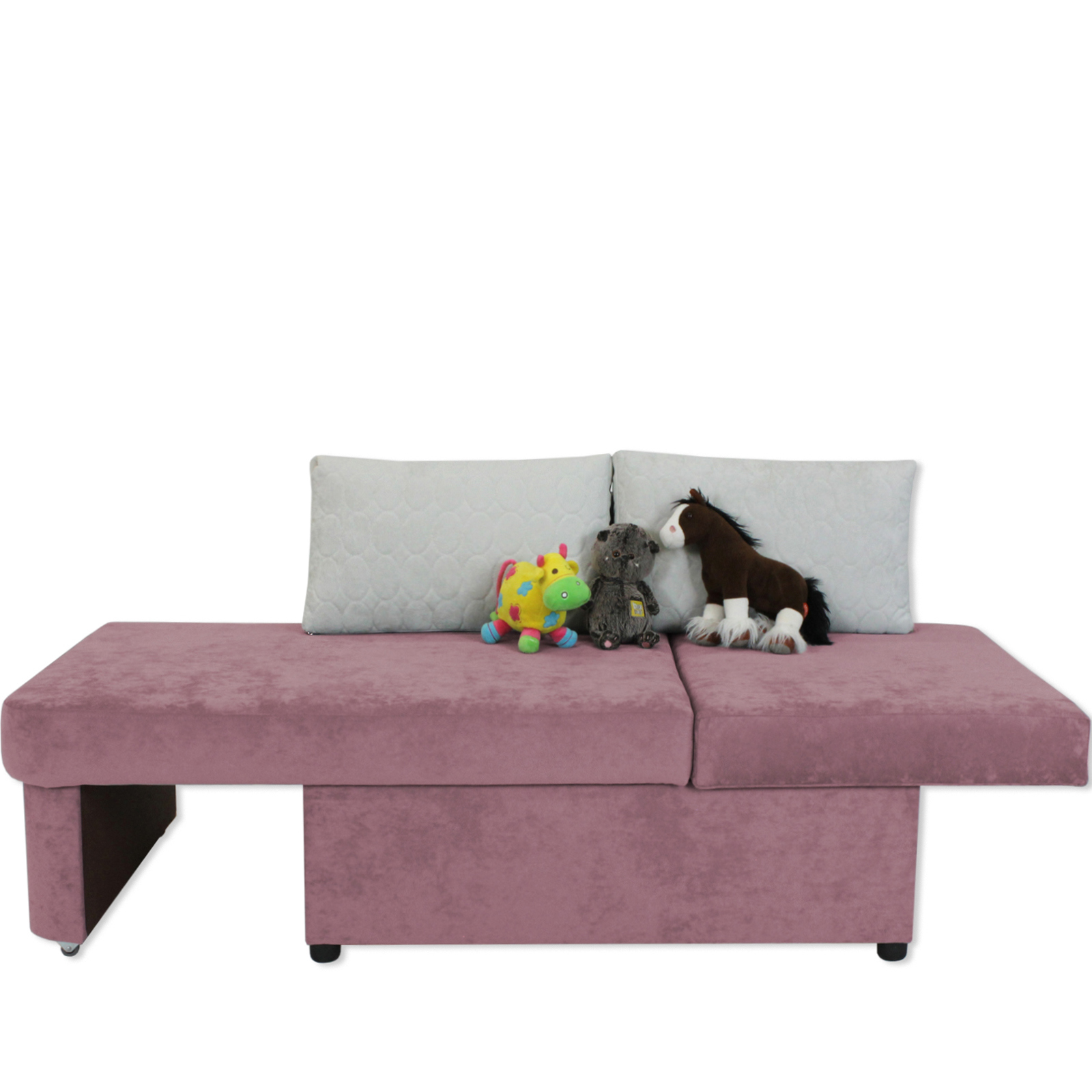 Изображение товара Детский диван Умка ГК Аквилон Бали 07 розовый прямой для двух детей