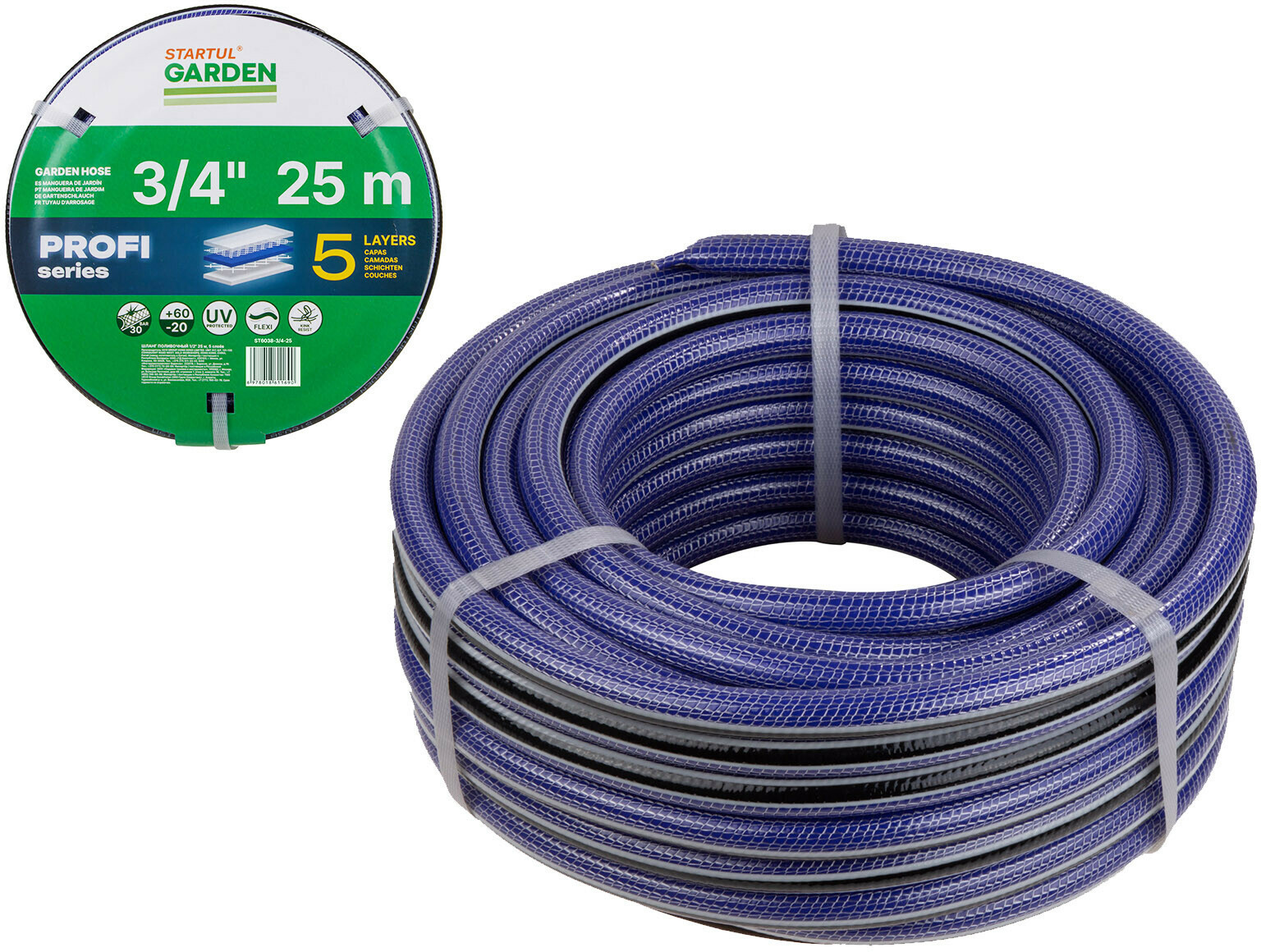 Изображение товара Шланг для полива Startul Цз-0162856790 d 19 мм 25 м ПВХ