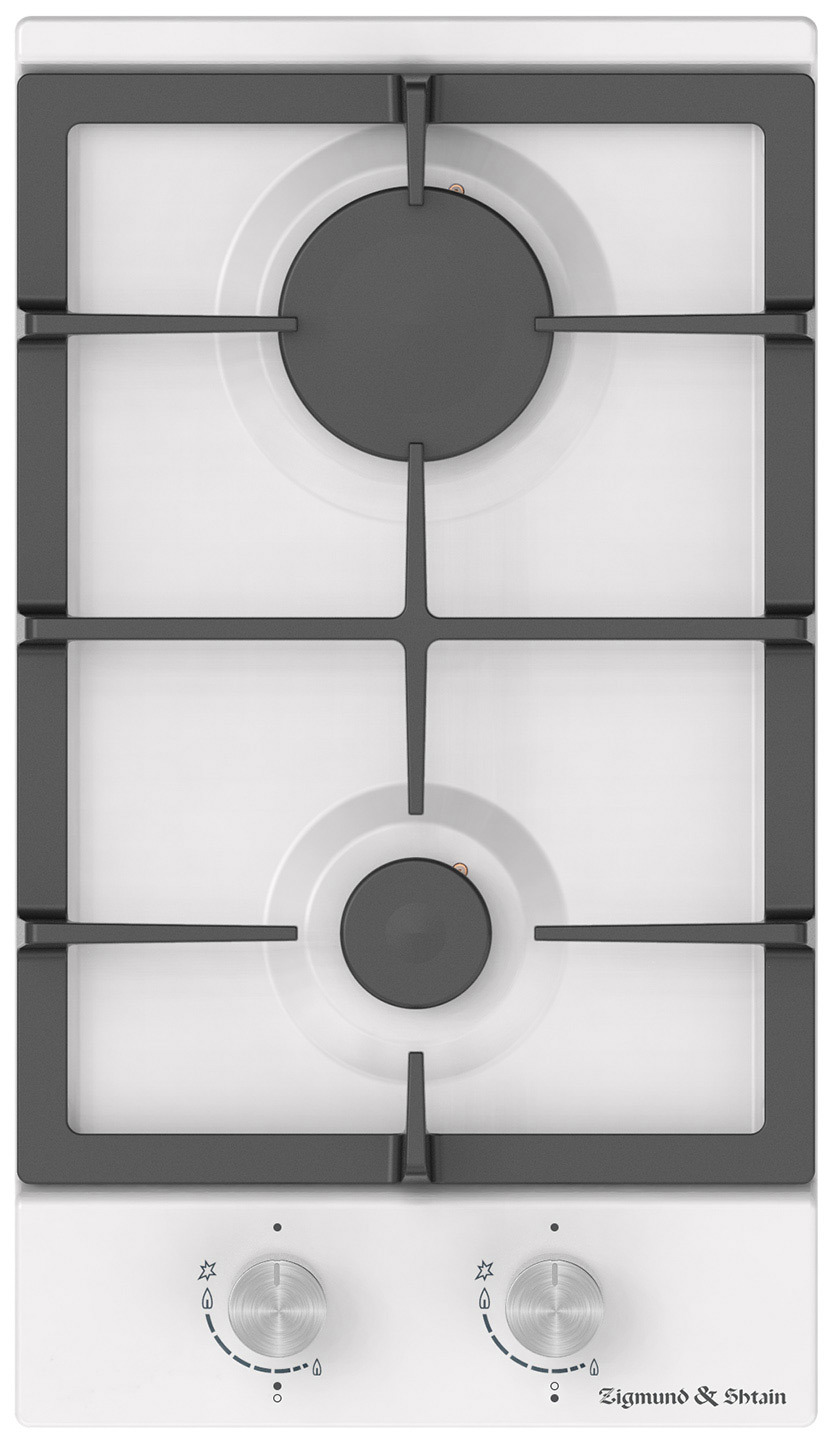 Изображение товара Газовая варочная панель Zigmund & Shtain G 14.3 W 2 конфорки белая