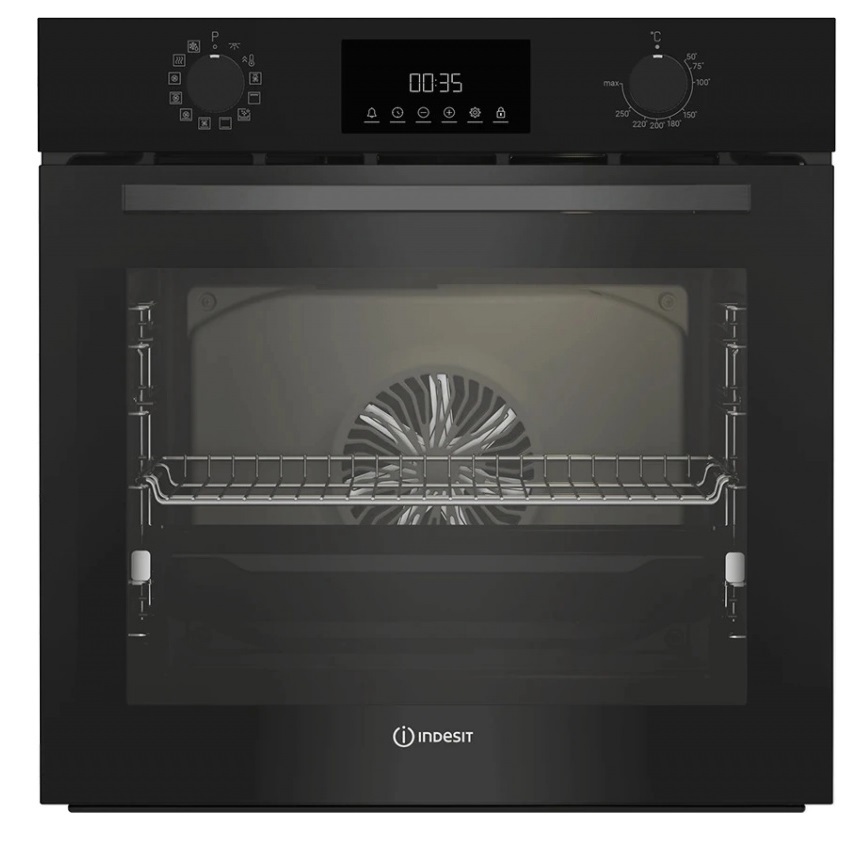 Изображение товара Встраиваемый духовой шкаф Indesit IBFTE 3841 BL 59.4х59.5х56.7 см цвет черный