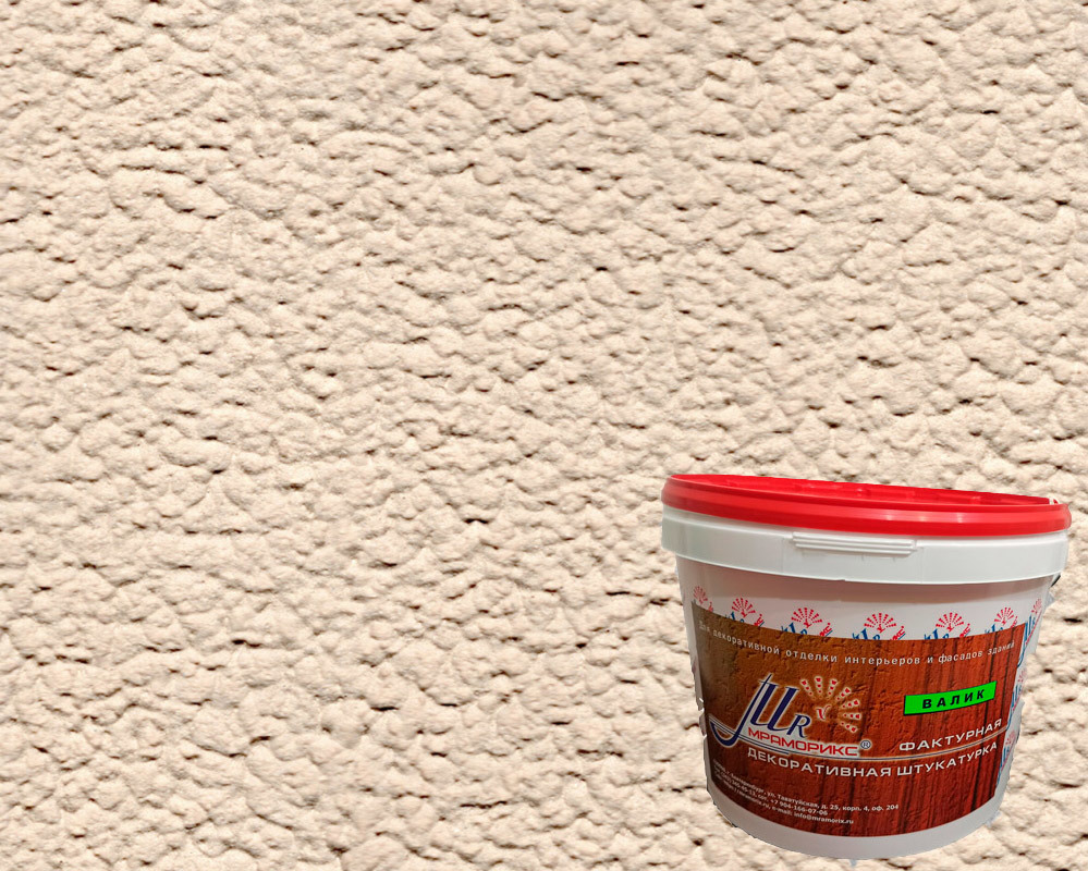 Изображение товара Штукатурка фактурная Мраморикс™ Caramelle Валик колерованный средний (фр.0-0.5) 16кг