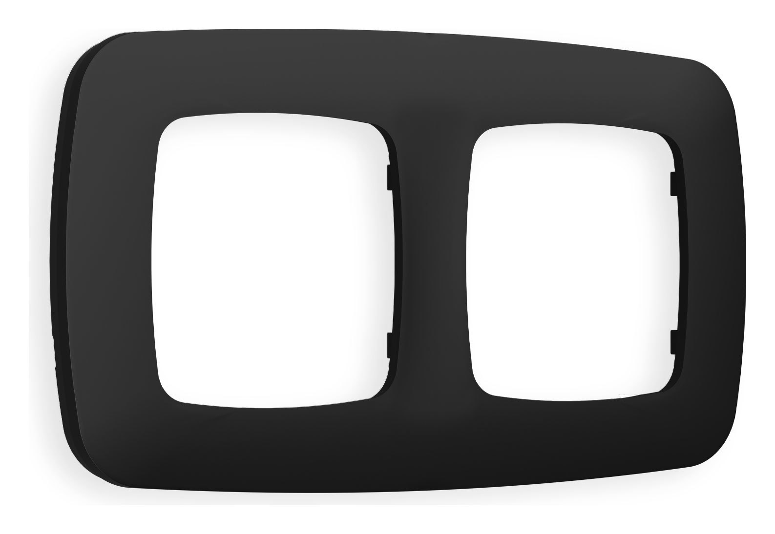 Изображение товара Ambrella volt Omega Ecta OF140702 Рамка на 2 поста черный матовый