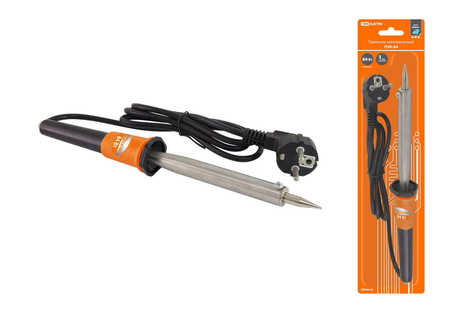 Изображение товара Паяльник TDM Electric ПЭК-84, 84 Вт