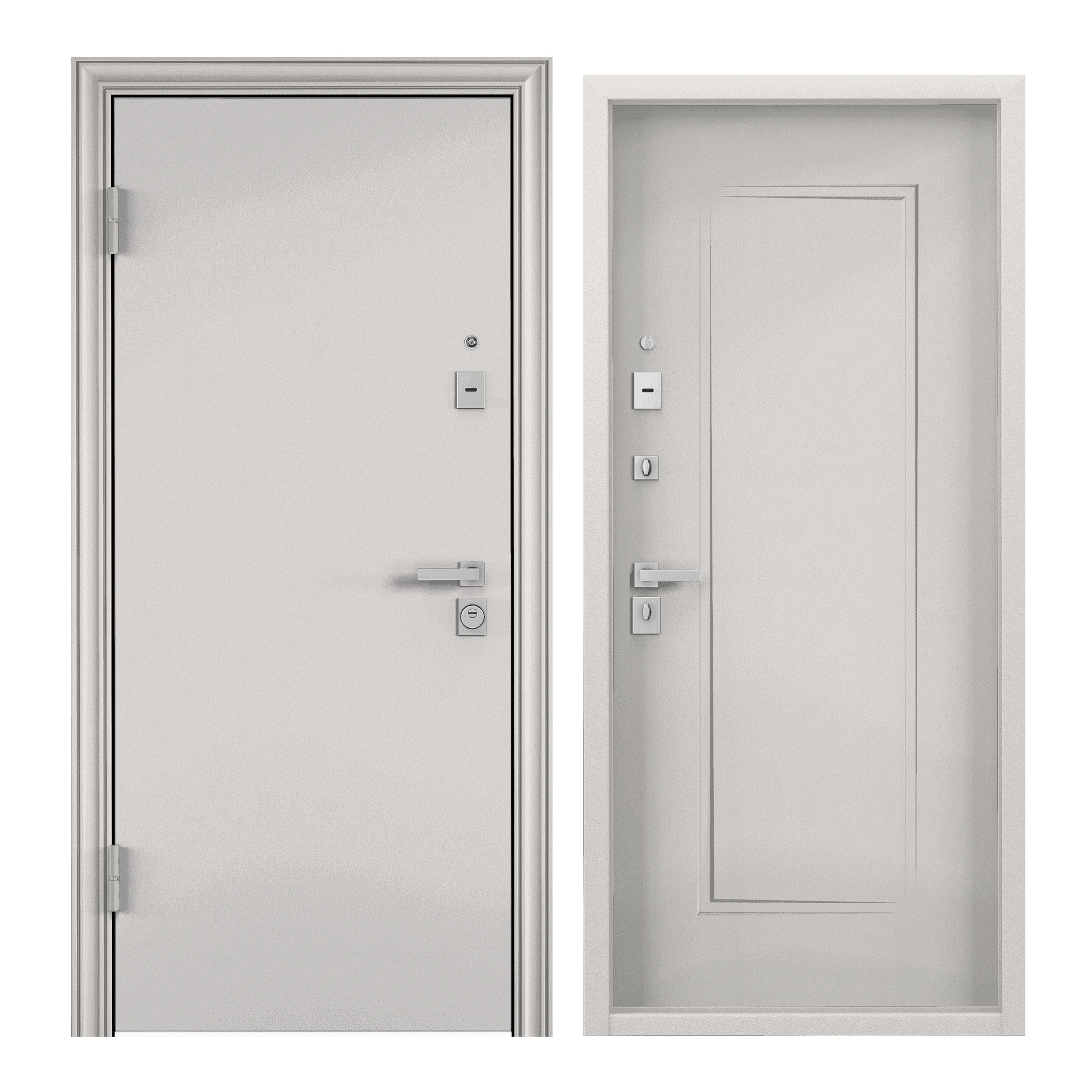 Изображение товара Входная дверь Torex Defender X левый 205x88см цвет колоре бьянко/бьянко