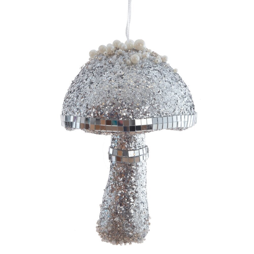 Изображение товара Елочная игрушка 806882 17 см x 12 см серый/серебристый