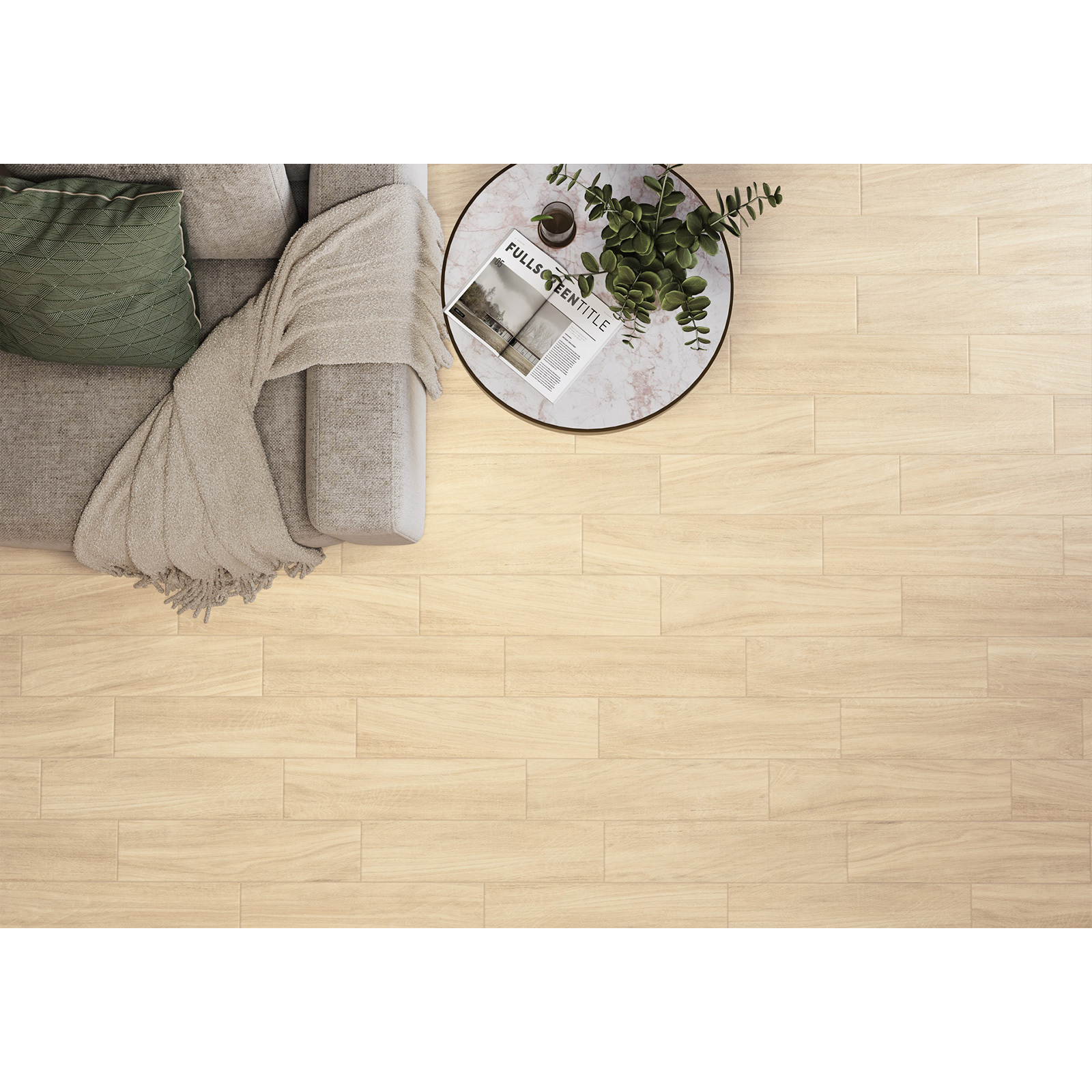 Изображение товара Керамогранит Loksland GP1560LOK01 15.1x60.2см кремовый с матовой текстурой дуба