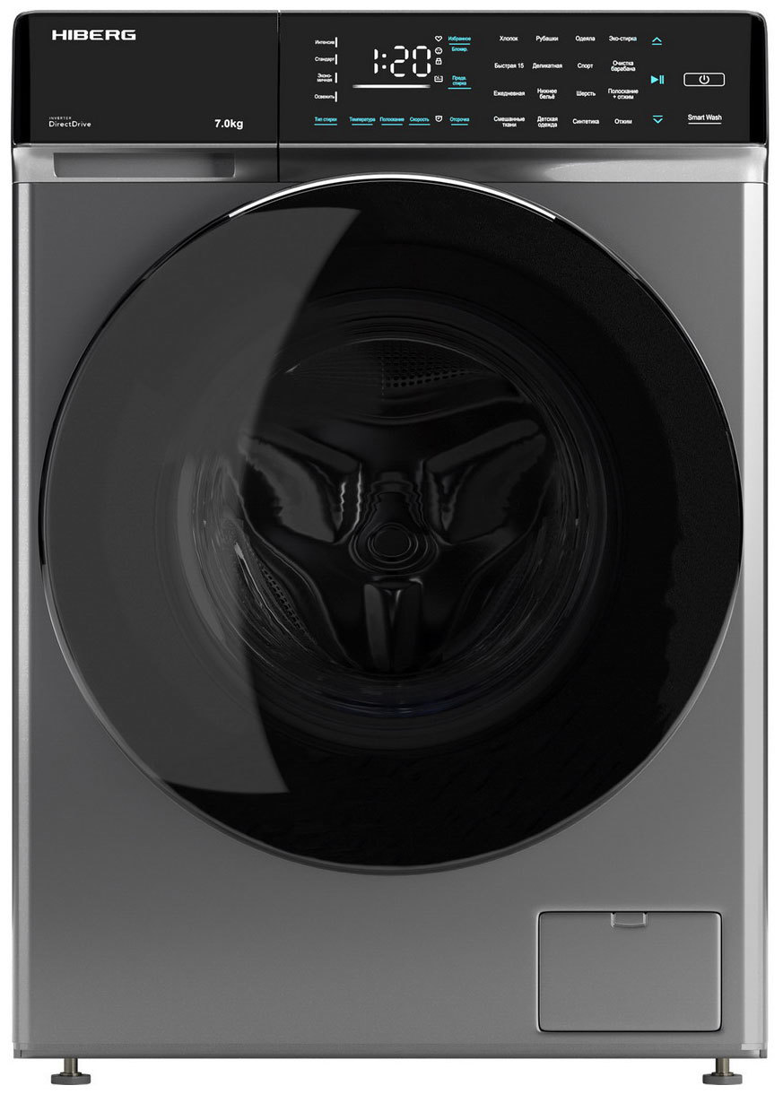 Изображение товара Стиральная машина Hiberg I-ddq9 7 кг инверторный прямой привод электроника
