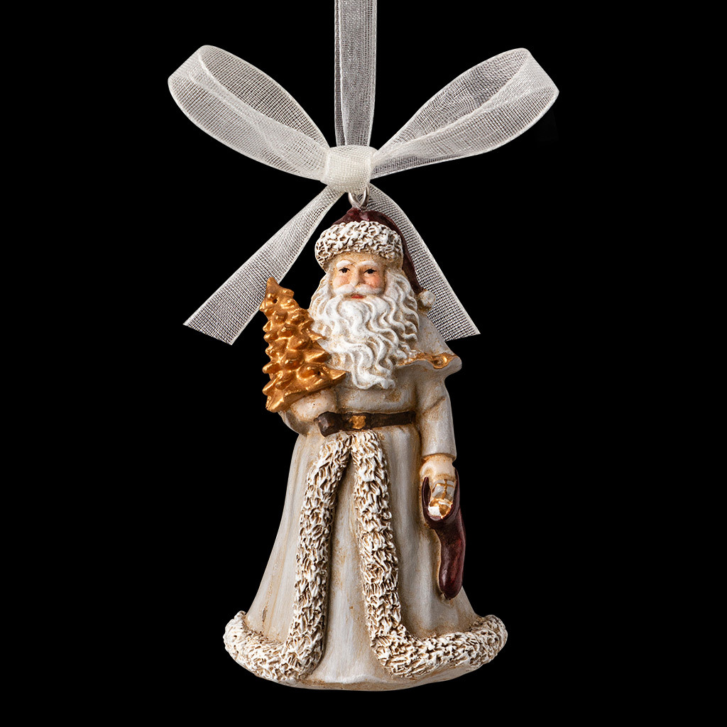 Изображение товара Елочная игрушка Erichkrause Дед мороз 7.5 см x 4 см бежевый