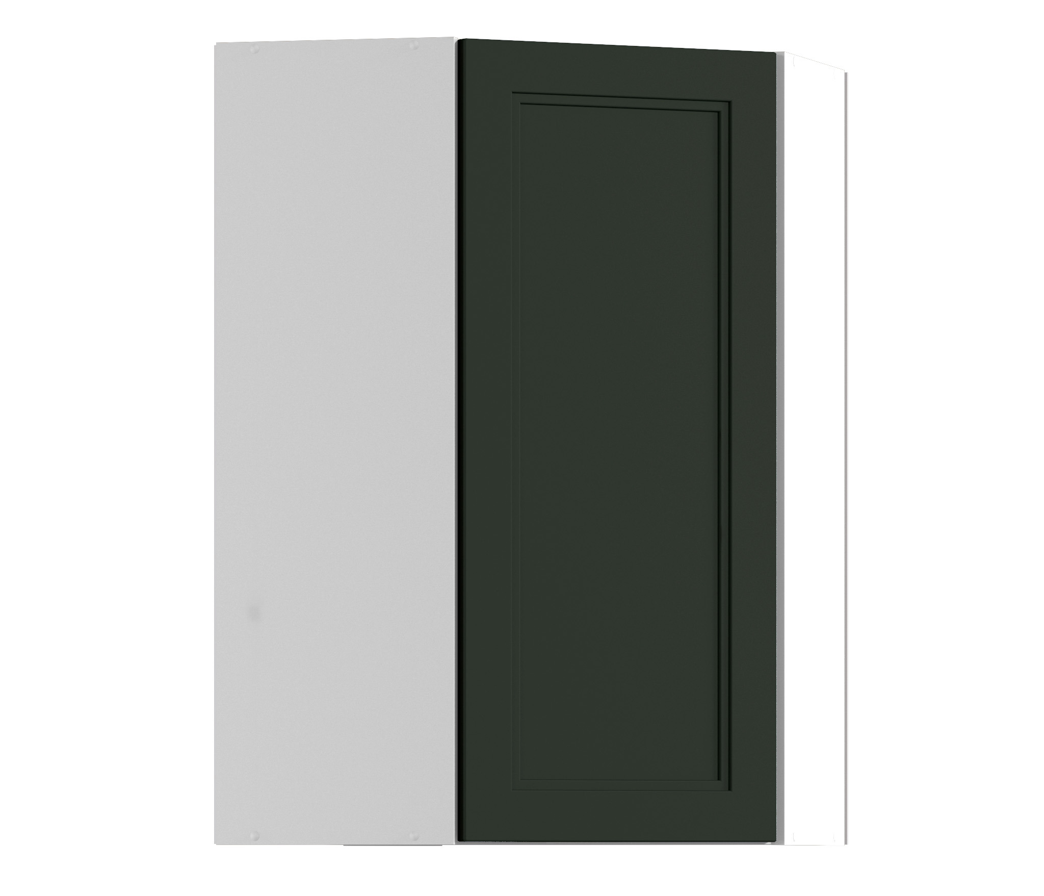 Изображение товара Навесной угловой шкаф Регина 60х92х60 см из МДФ и ЛДСП, зеленый