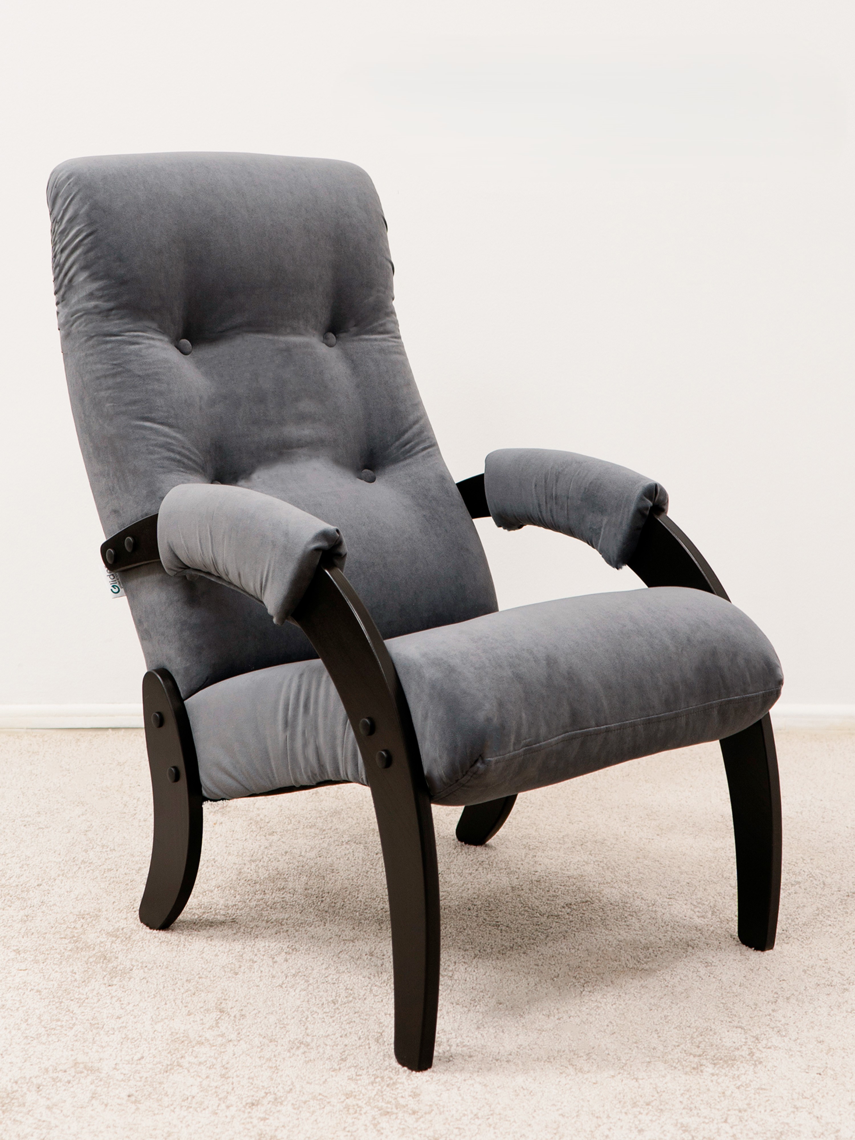 Изображение товара Кресло Glider 61 компакт Dakota 31 венге мягкое в современном стиле