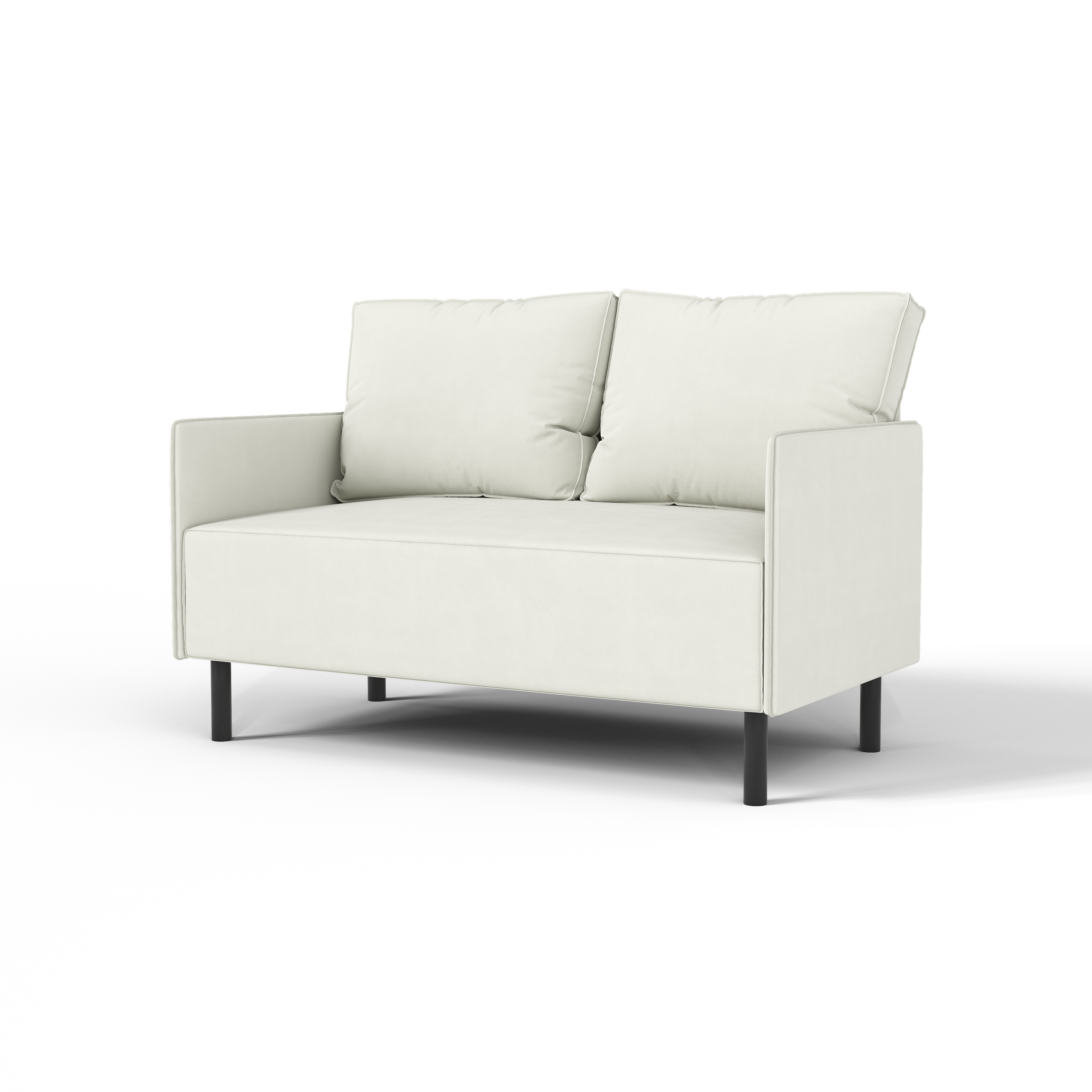 Изображение товара Диван Salon Tron Orion белый велюр 117x66x82 см удобное мягкое кресло для гостиной