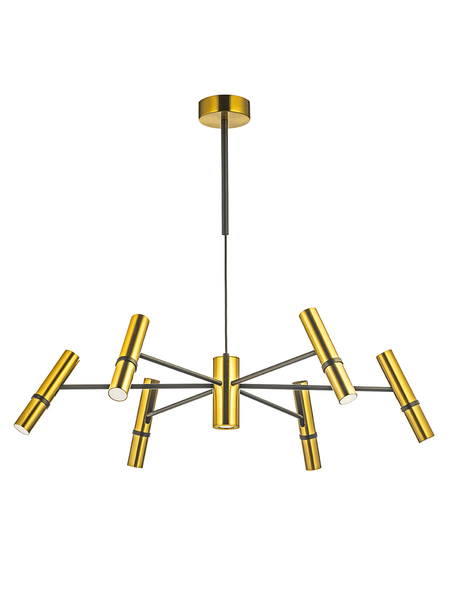 Изображение товара Светодиодная потолочная люстра LIGHTONA ALM-3155 в латунном цвете