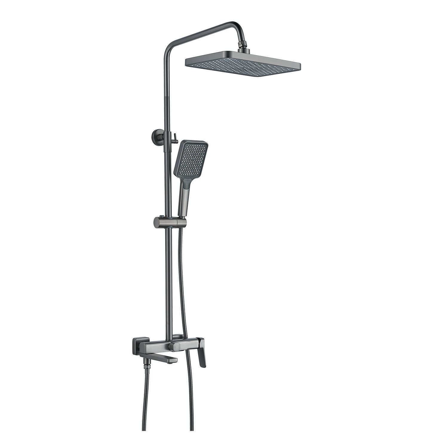 Изображение товара Душевая система RAFFINE F3699T цвет оружейная сталь