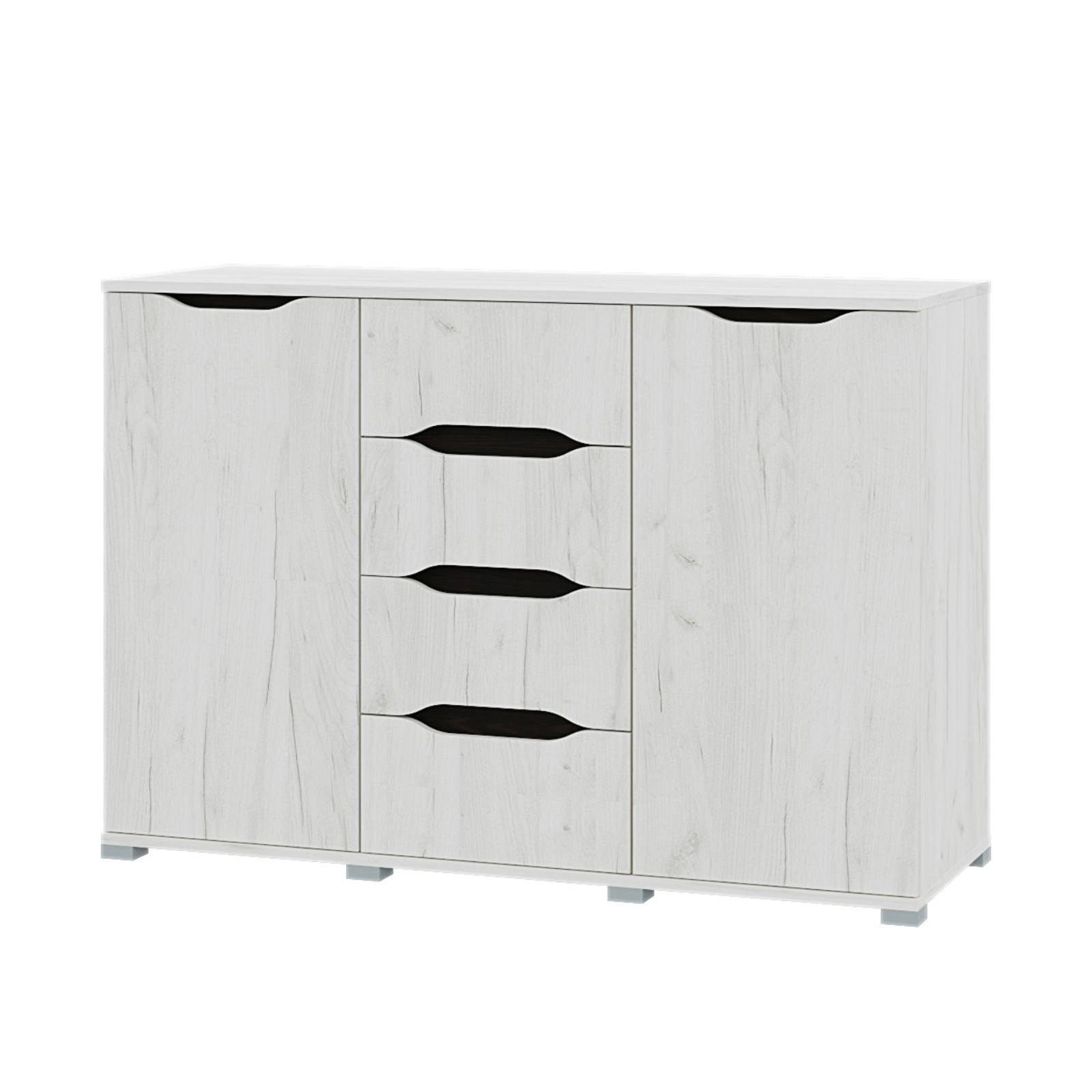 Изображение товара Комод Вега 6 ящиков 120x43x82.8 см ЛДСП цвет белый