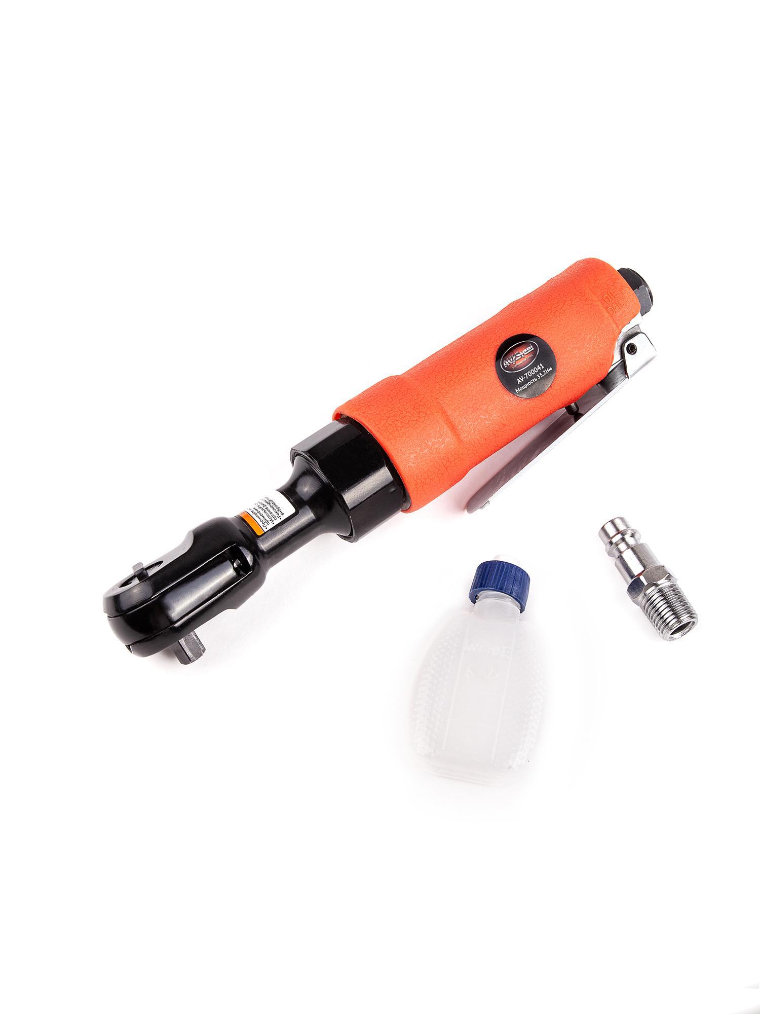 Изображение товара Пневматическая трещотка AV Steel AV-700041, 1/4" 35.2 Нм