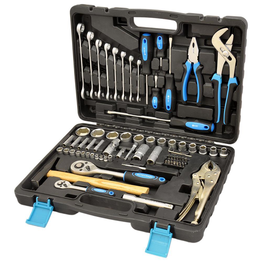 Изображение товара Комплект инструментов AUTOVIRAZH AV-212072 72 предмета в кейсе для автосервиса