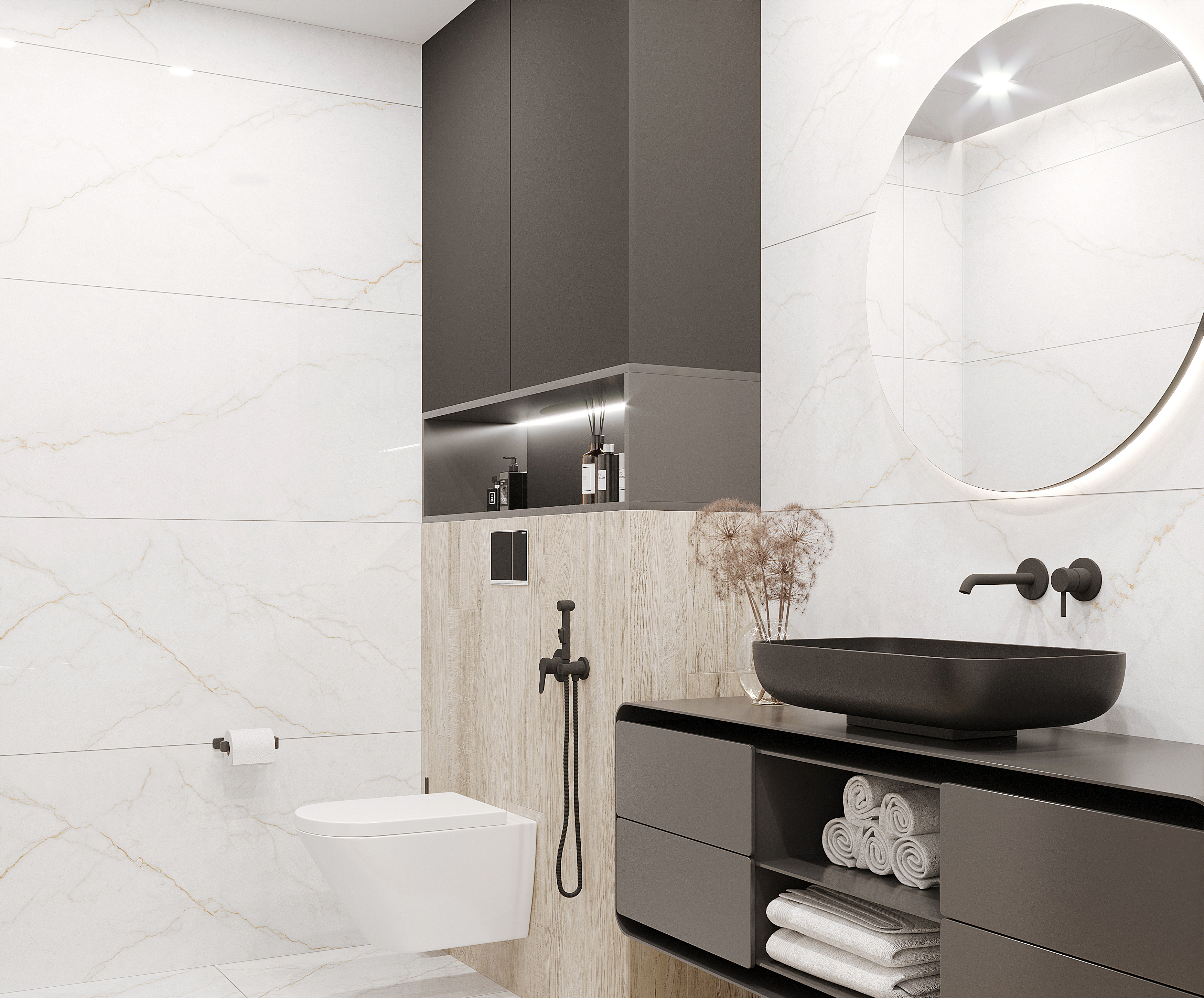 Изображение товара Керамогранит Laparet Torso Gold 60x120 см бежево-белый для пола и стен