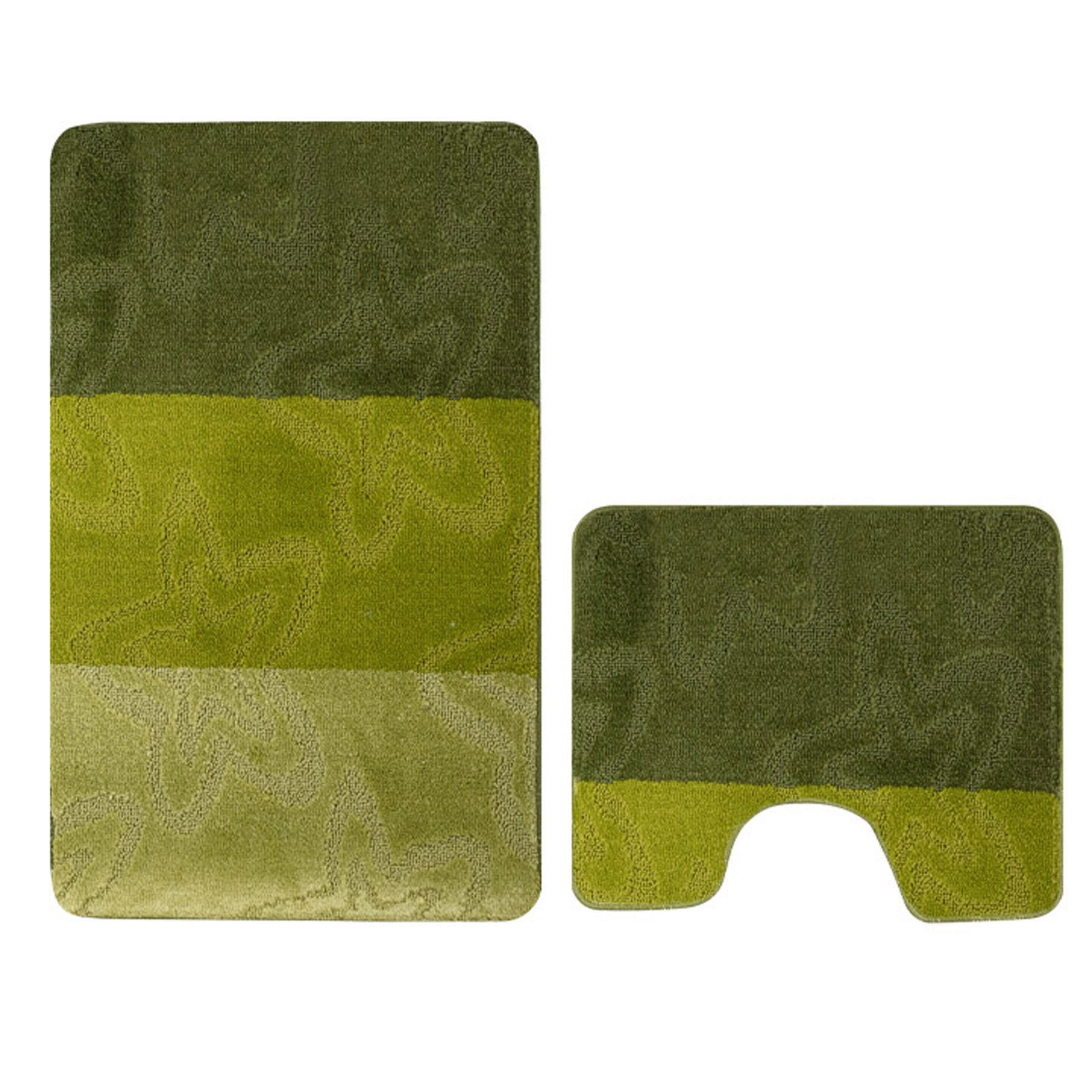 Изображение товара Коврик для ванной комнаты BANYOLIN 00206 100x60см зеленый противоскользящее покрытие Турция