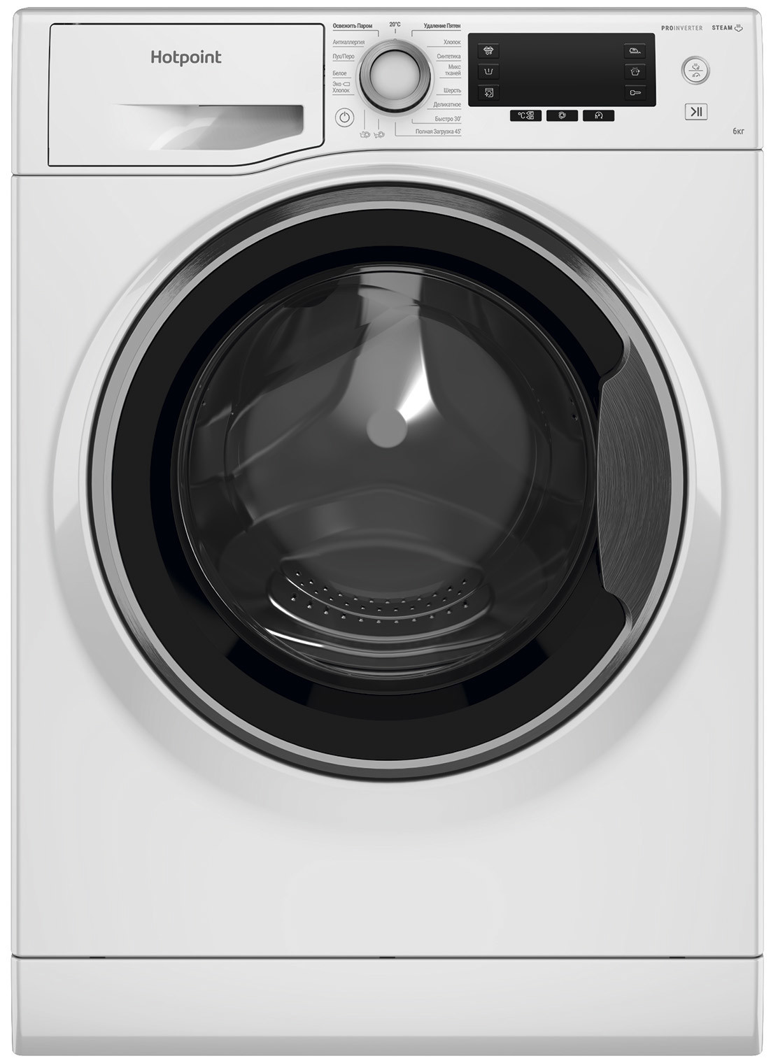 Изображение товара Стиральная машина Hotpoint NSD 6239 S VE RU 6 кг 1200 об/мин белый