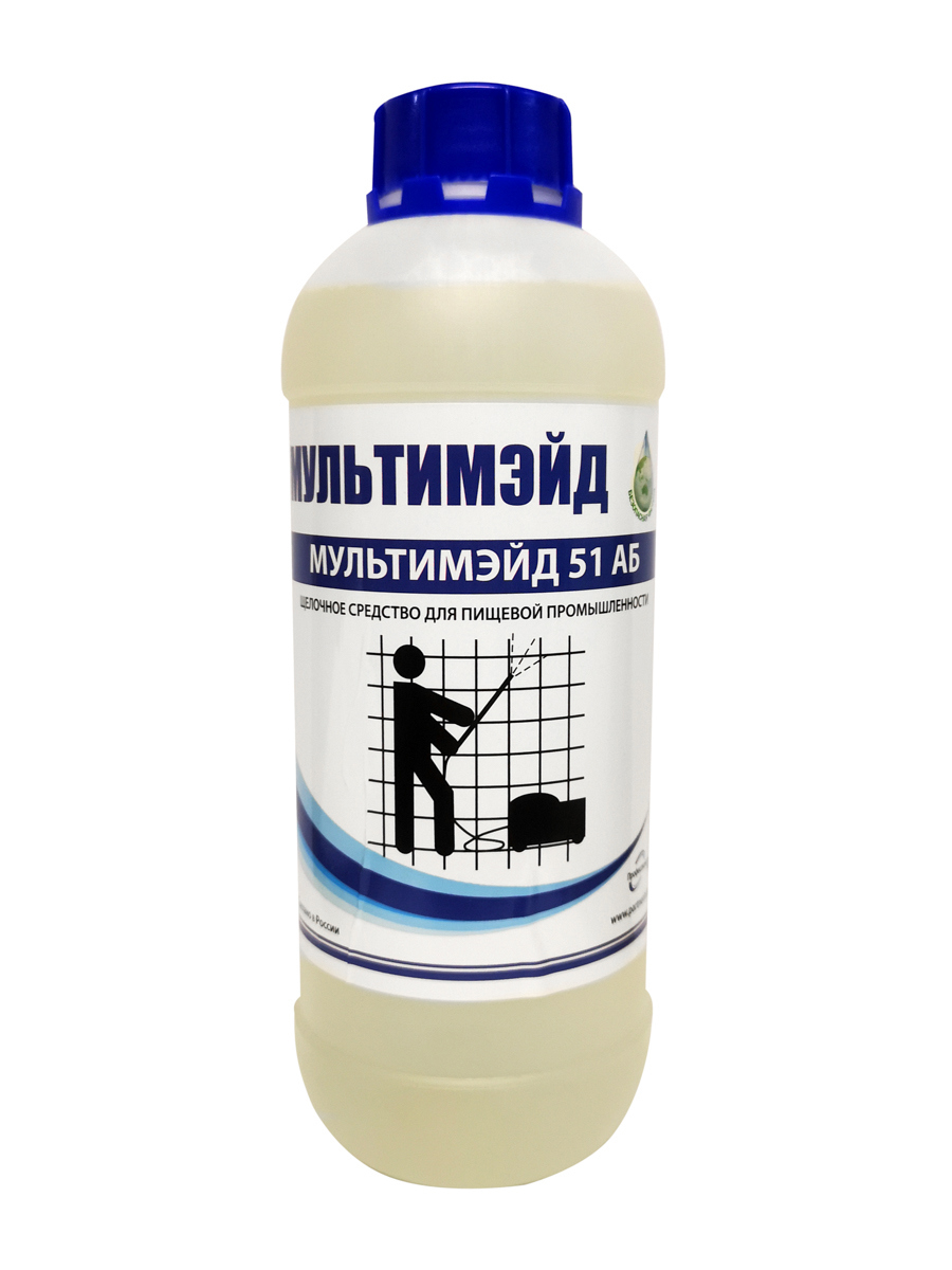 Изображение товара Чистящее средство концентрированное Мультимэйд 51 АБ обезжиривание поверхностей 1 л