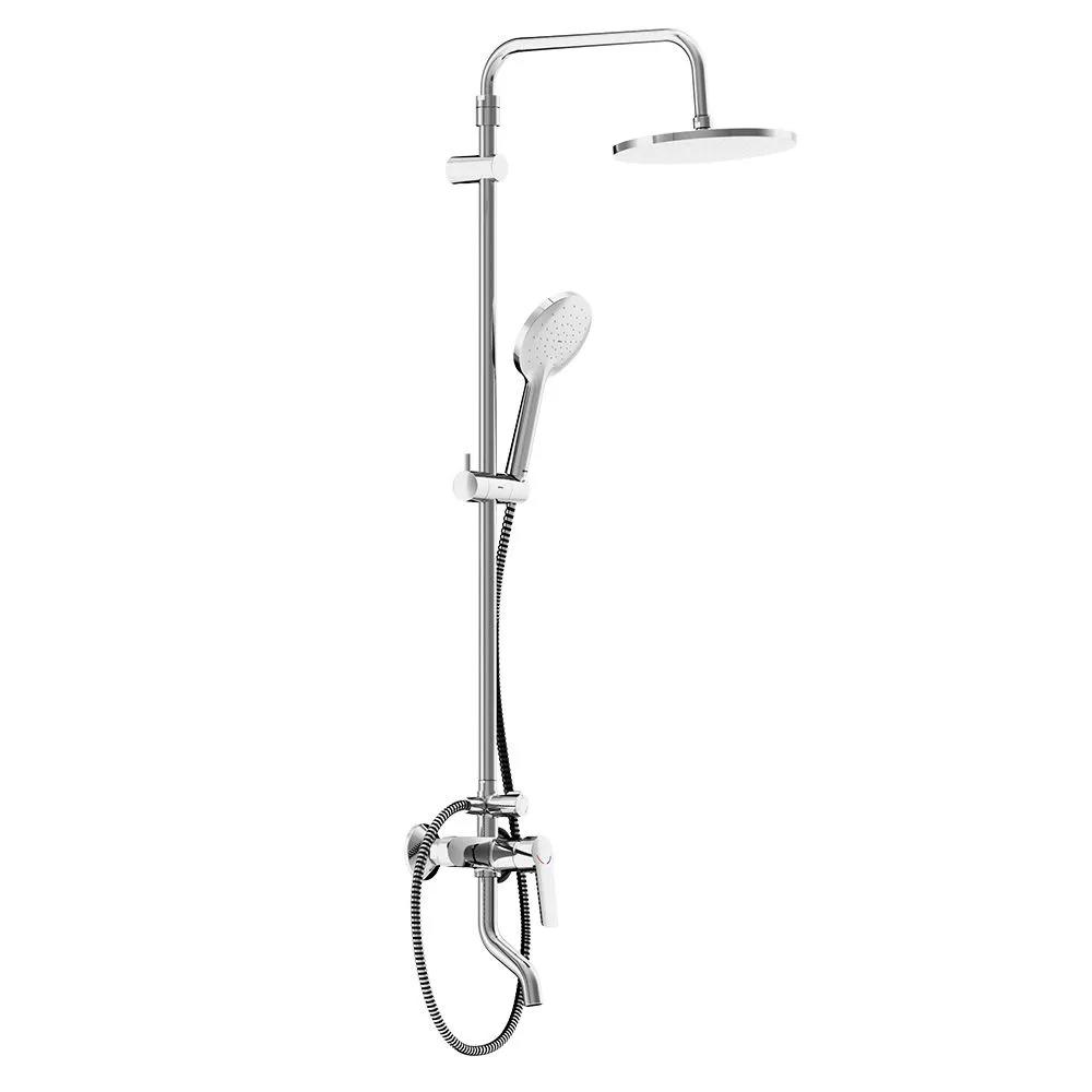 Изображение товара Душевая система Damixa Jupiter 977740000_7214 хром, 1 режим, регулируемый верхний душ