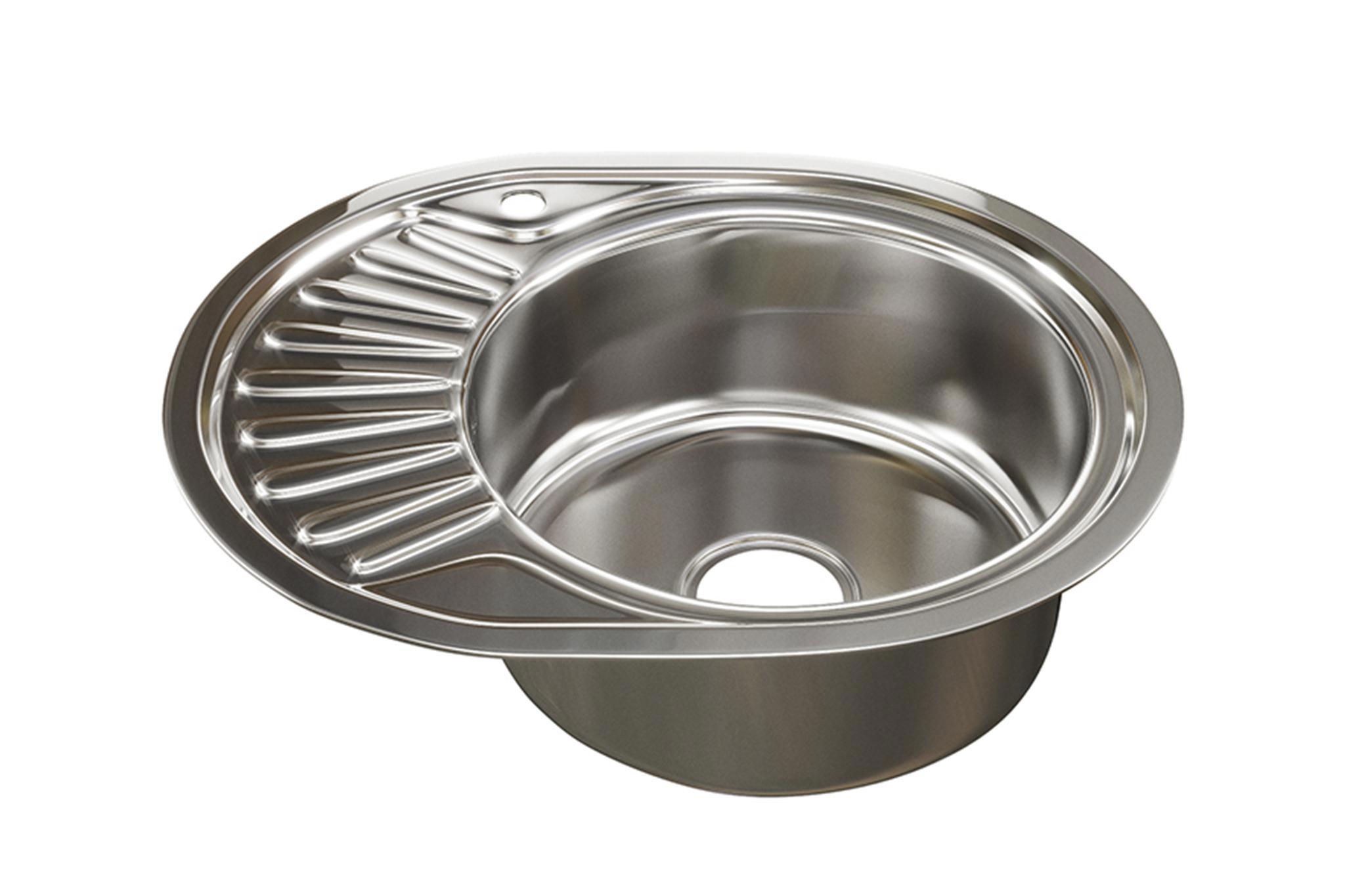 Изображение товара Врезная мойка Mixline 533710 45x57 см глубина чаши 18 см нержавеющая сталь цвет хром