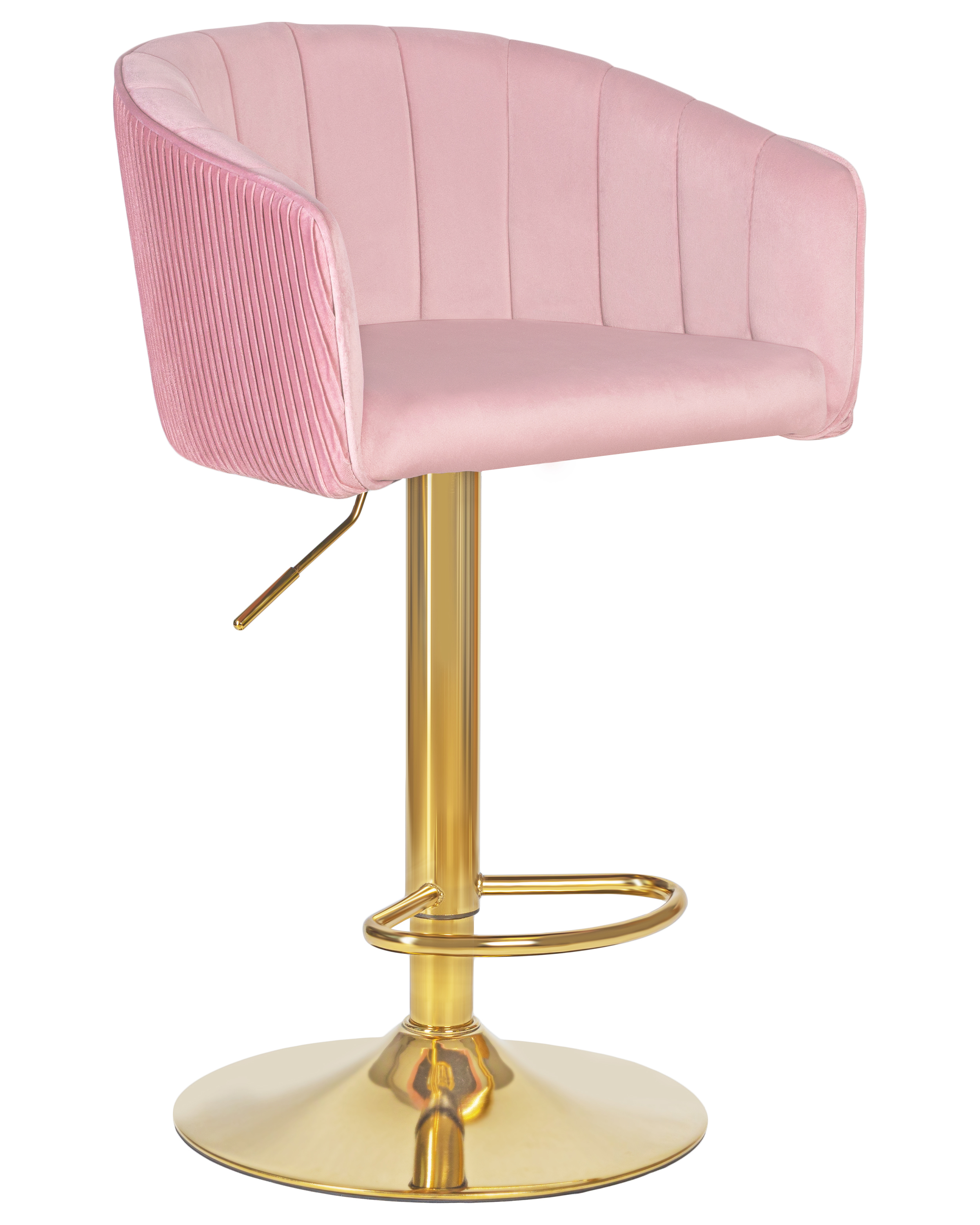 Изображение товара Барный стул Dobrin Darcy gold lm-5025 розовый с регулировкой высоты