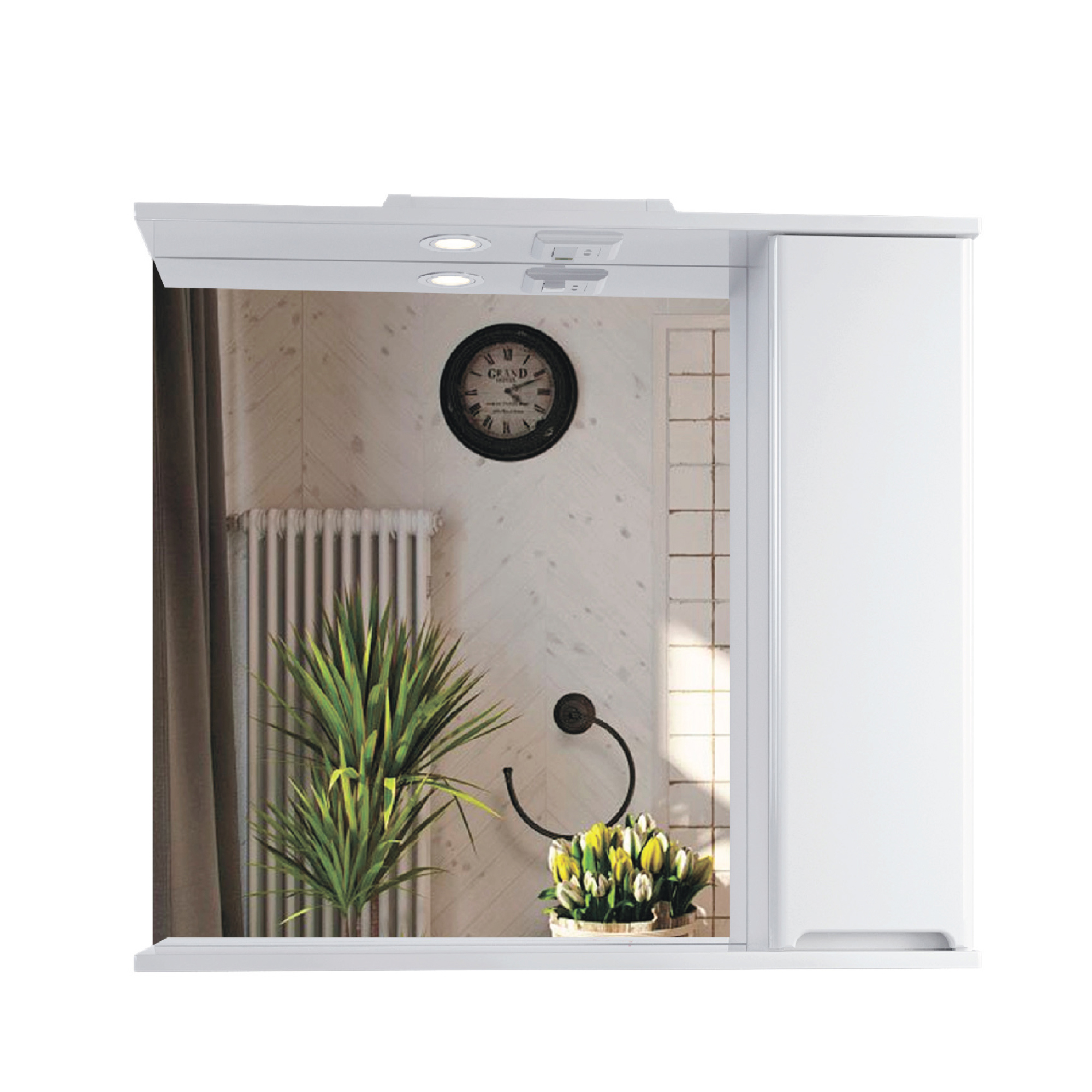 Изображение товара Зеркальный шкафчик в ванную Ruvann Nika 80