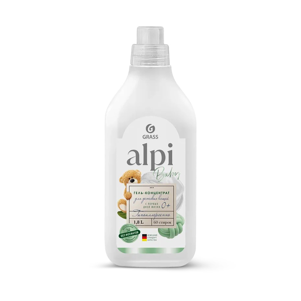 Изображение товара Средство для стирки Grass alpi sensetive gel концентрат для детского белья 1.8 л Изображение товара Средство для стирки Grass alpi sensetive gel концентрат для детского белья 1.8 л