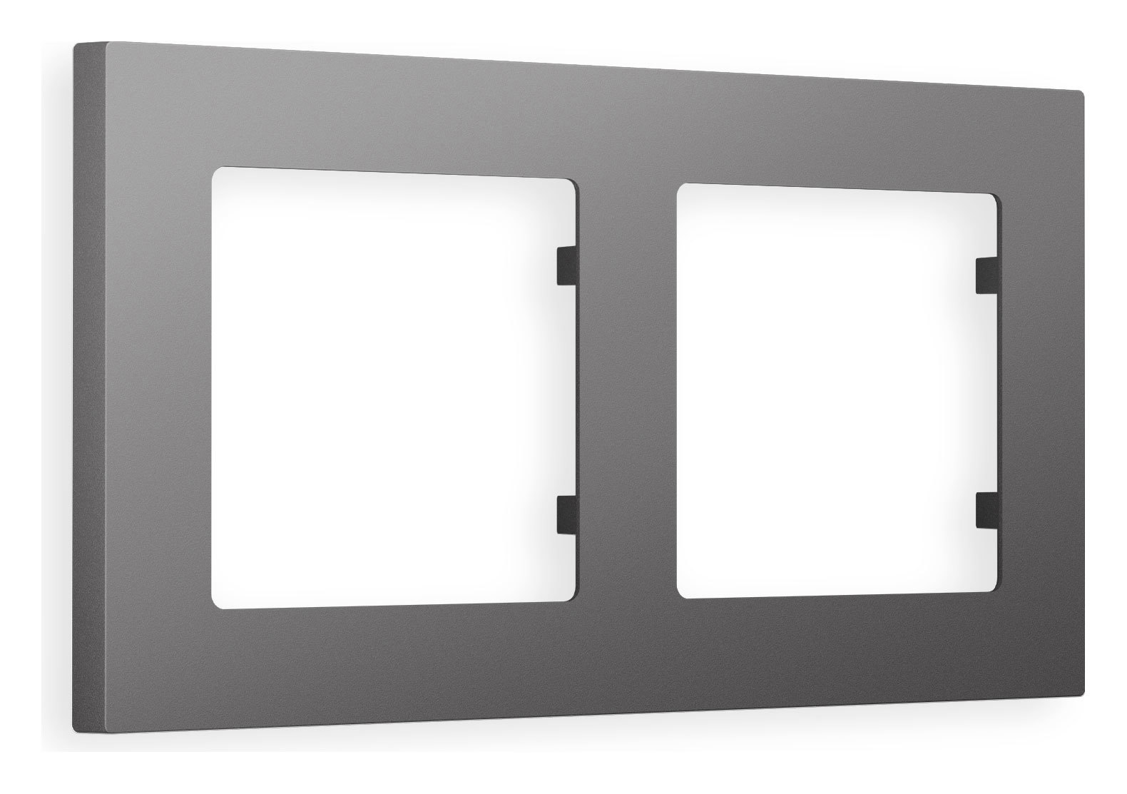 Изображение товара Рамка на 2 поста Ambrella Volt Alfa Techno AF220652 антрацит серый