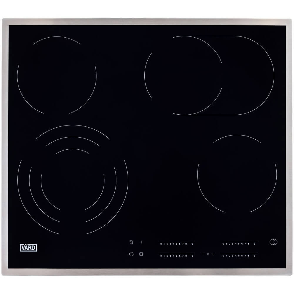 Изображение товара Электрическая варочная панель Vard VHC6464X 59 см 4 конфорки цвет черный
