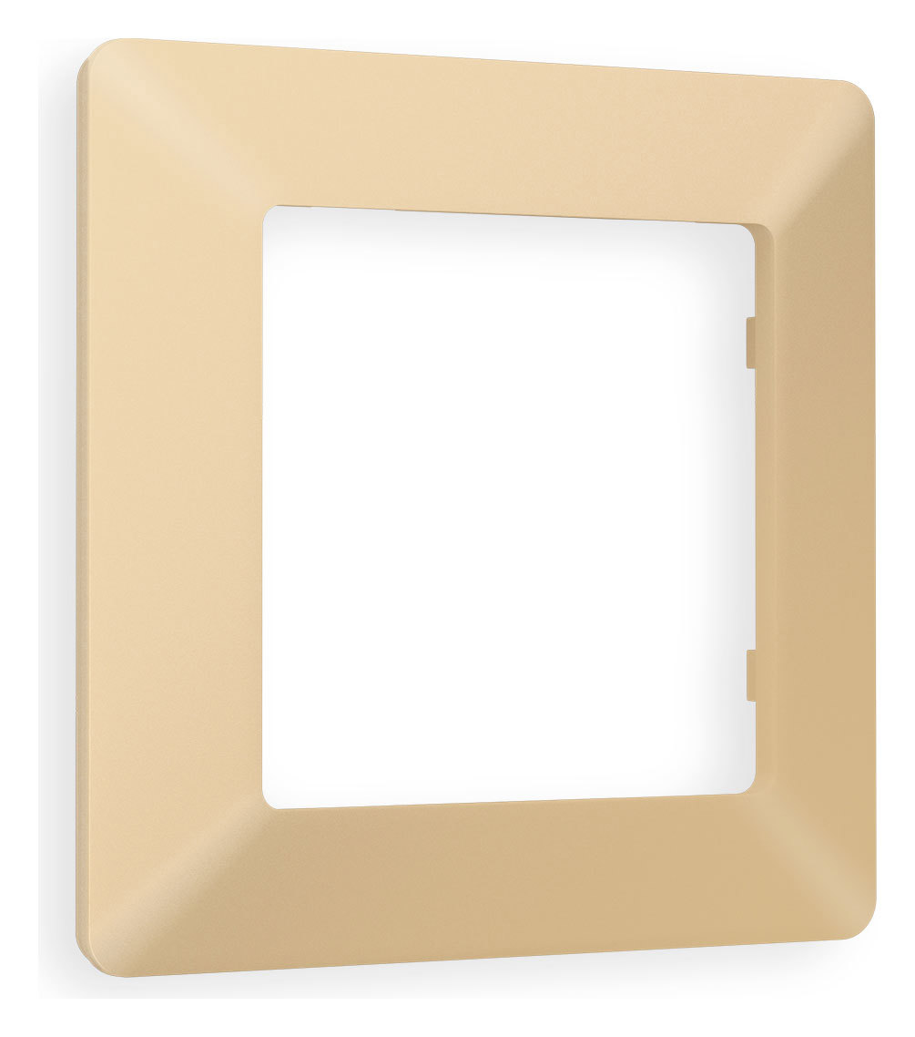 Изображение товара Рамка для розеток и выключателей Ambrella volt Alfa Line AF110601 1 пост шампань