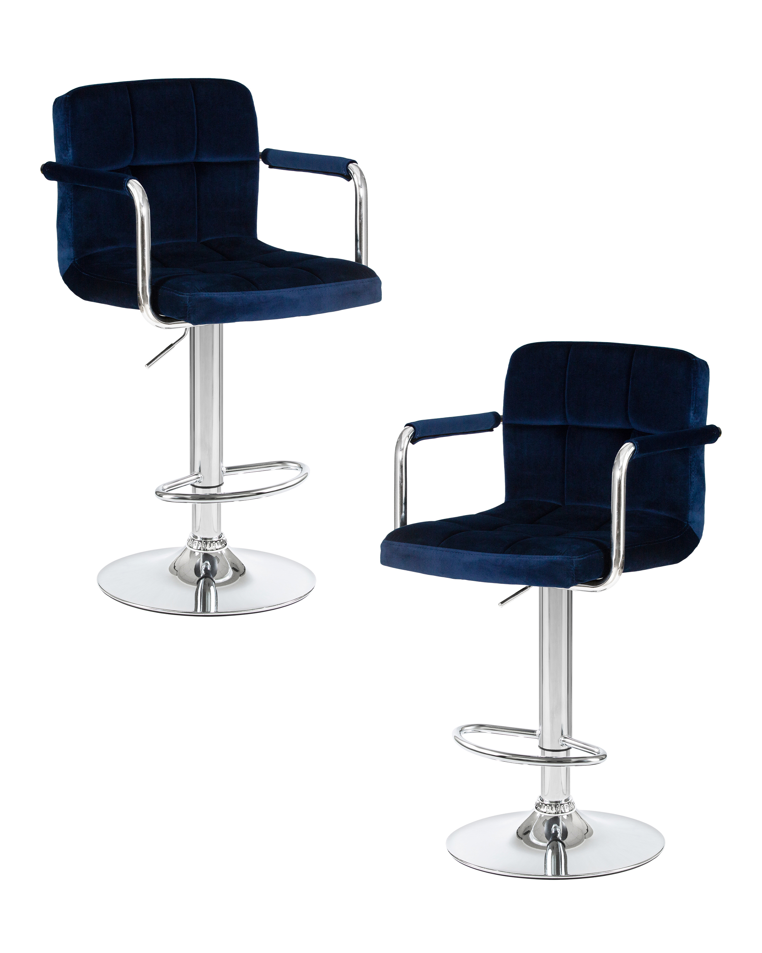 Изображение товара Барный стул Dobrin Kruger Arm lm-5011 51.5x113x49 см цвет синий 2 шт