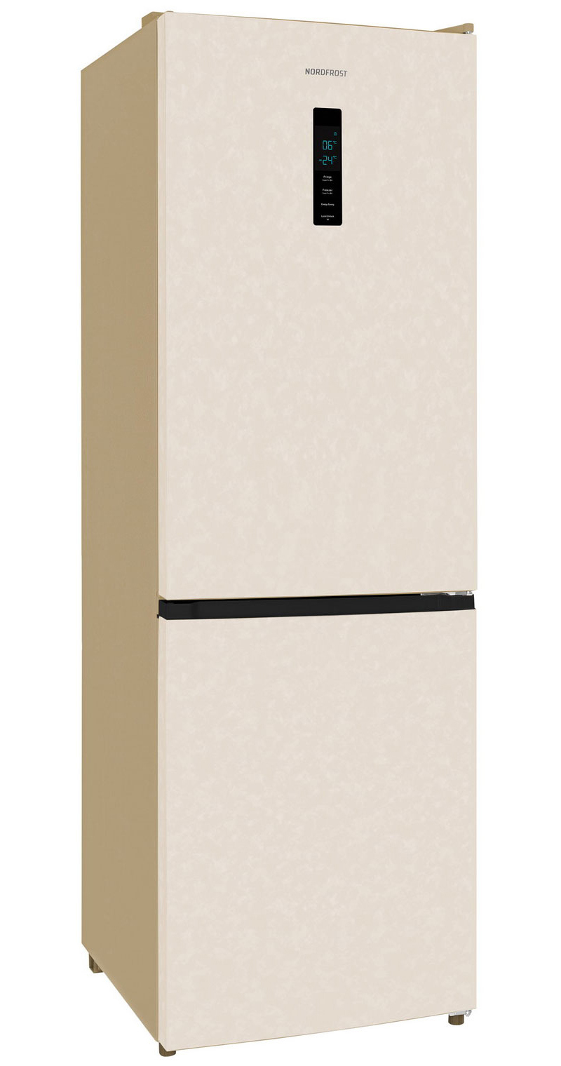 Изображение товара Отдельностоящий холодильник NORDFROST RFC 350D NF бежевый мрамор 348 л с No Frost