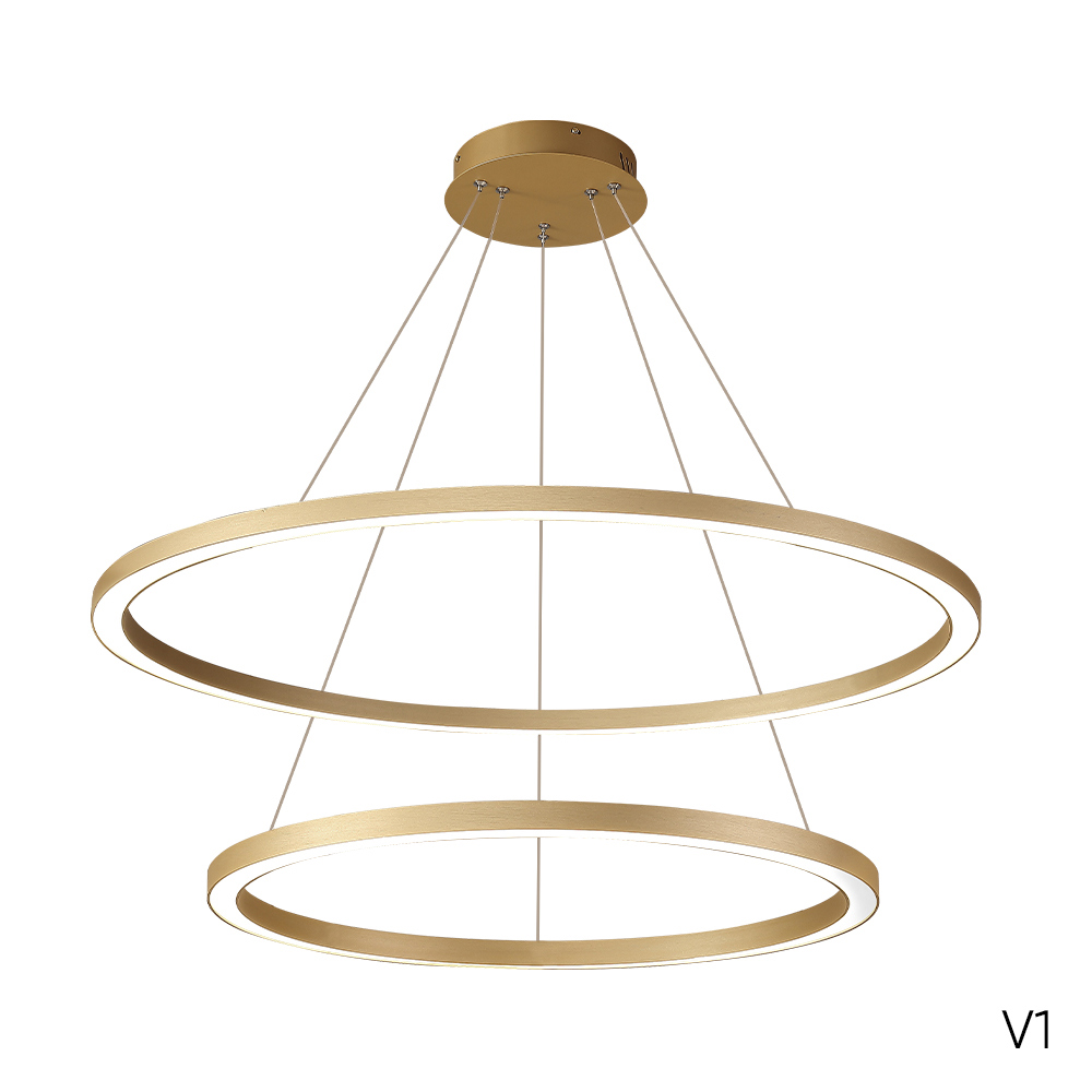 Изображение товара Люстра подвесная светодиодная Crystal Lux 1810/302n с пультом управления 2 м² нейтральный белый свет цвет золото