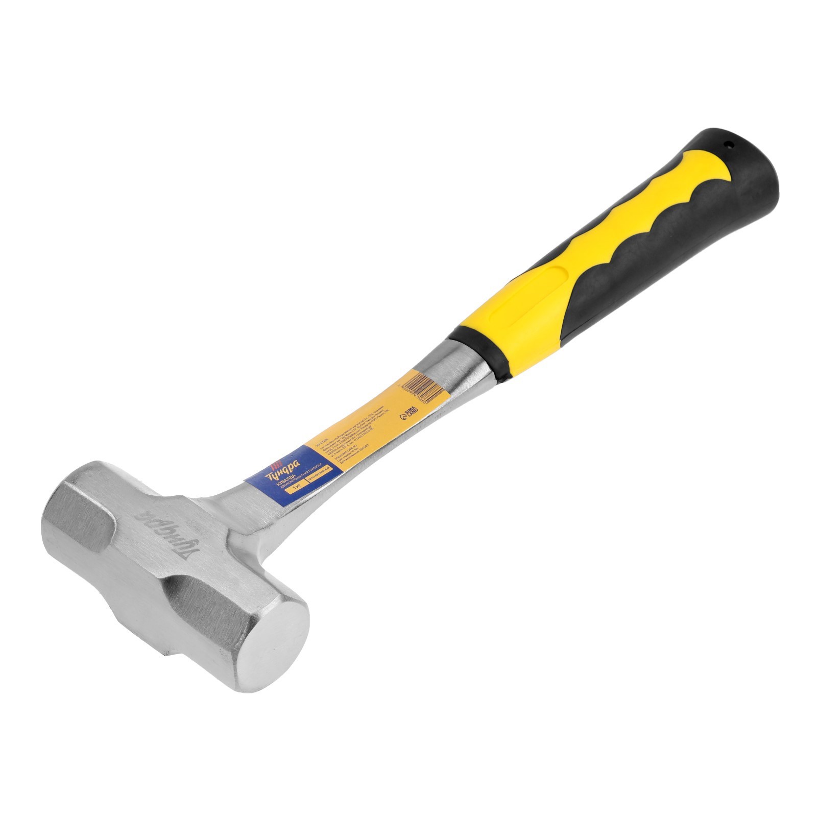 Изображение товара Кувалда Тундра Профи 9947086 двухкомпонентная рукоятка 1000 г
