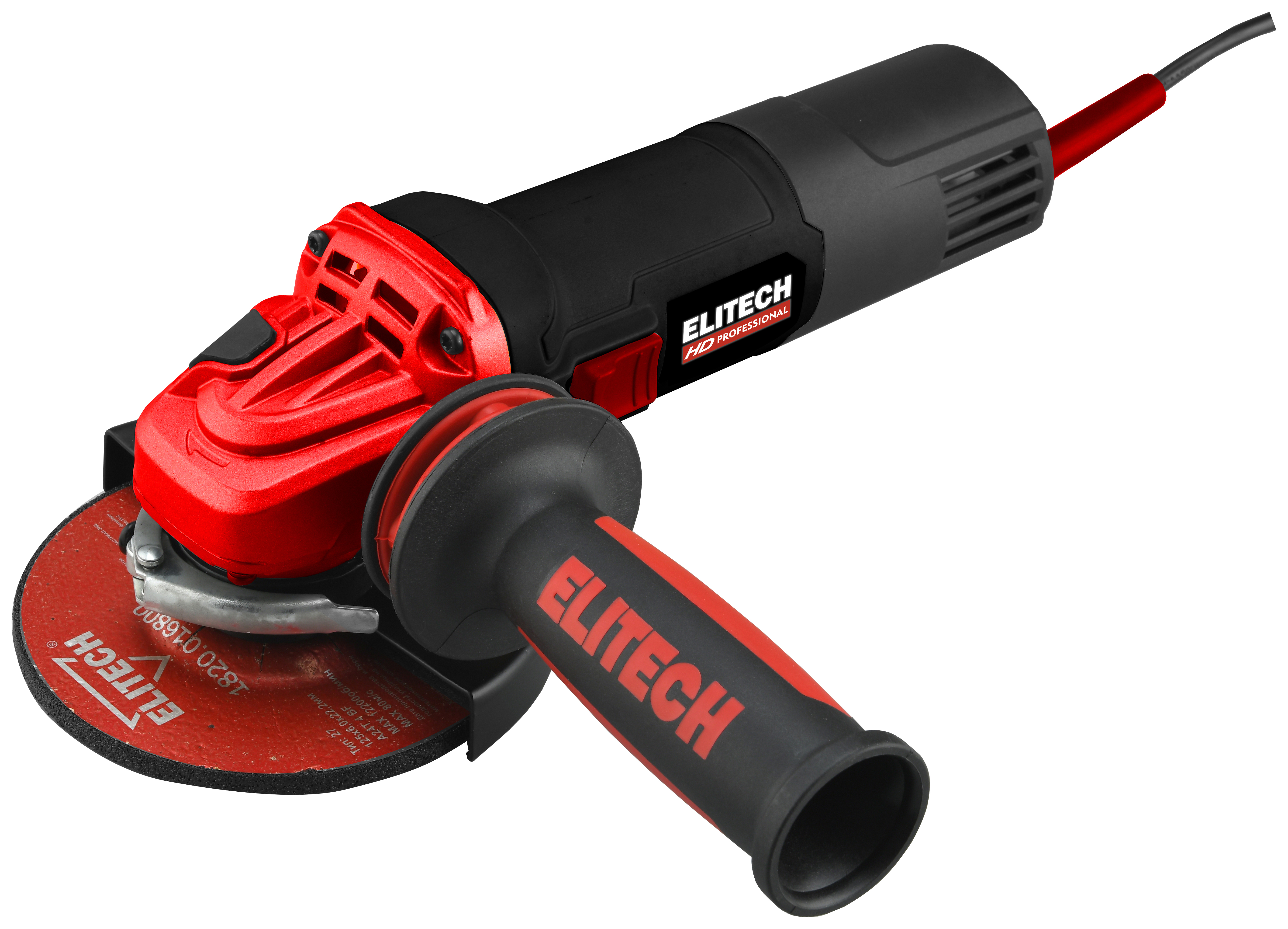 Изображение товара Угловая шлифмашина Elitech AG 1012E 125 мм 1010 Вт регулируемая скорость