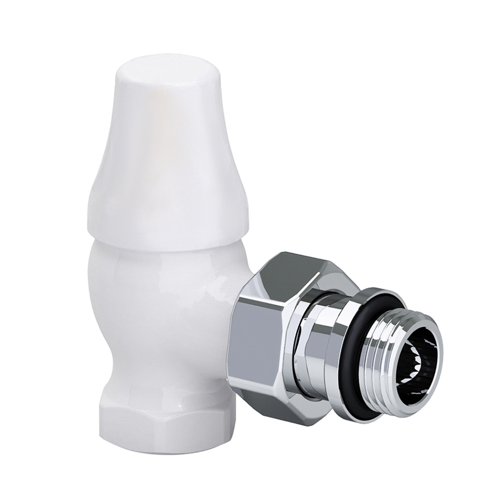 Изображение товара Запорный угловой клапан SR Rubinetterie 1/2" латунь для систем отопления и водоснабжения